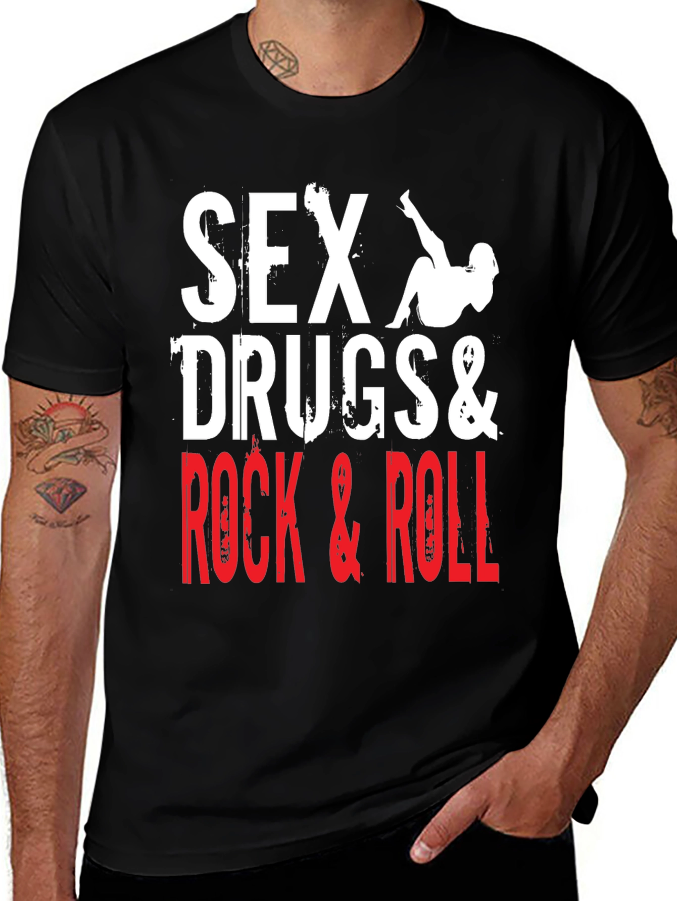 Sex Drugs & Rock and Roll Graphic T-Shirt