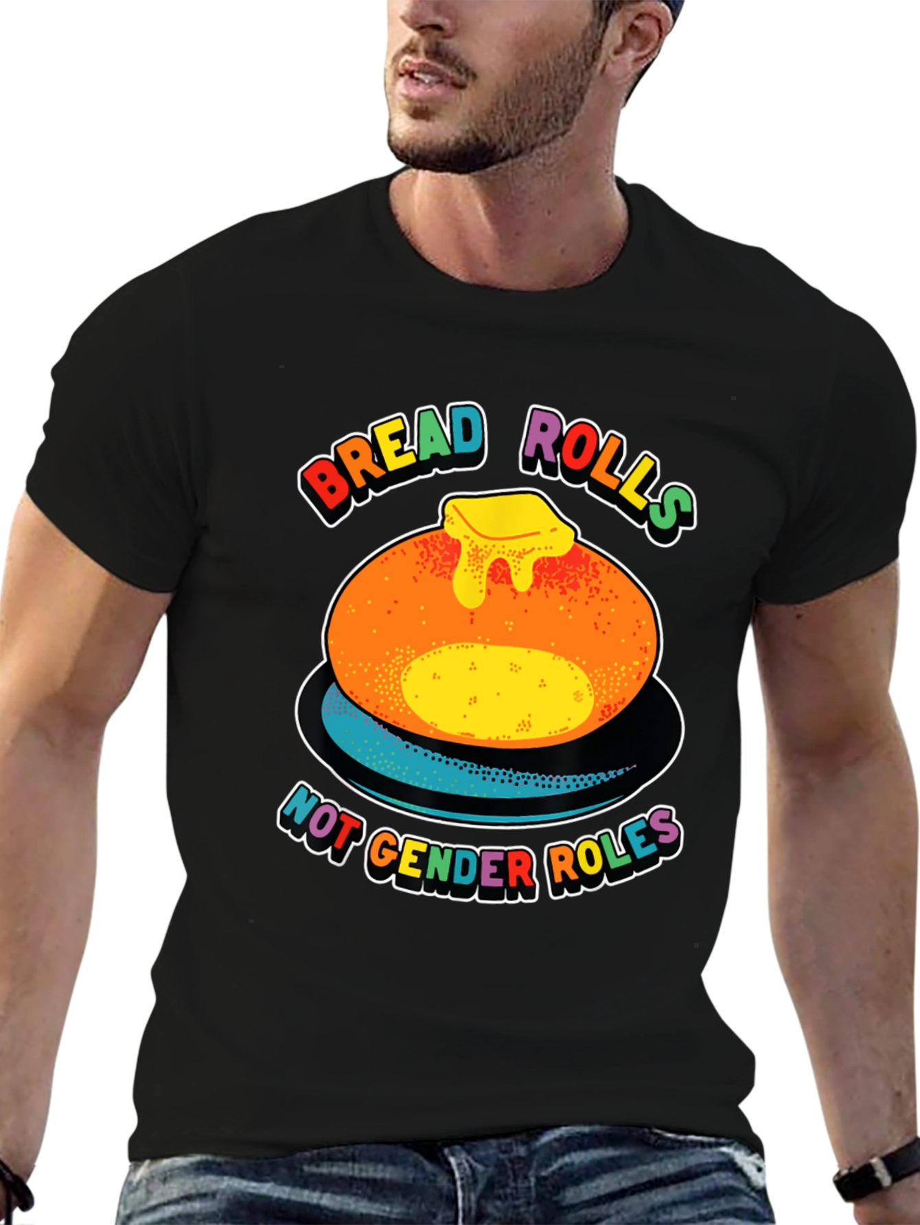 Bread Rolls Not Gender Roles Pride T-Shirt