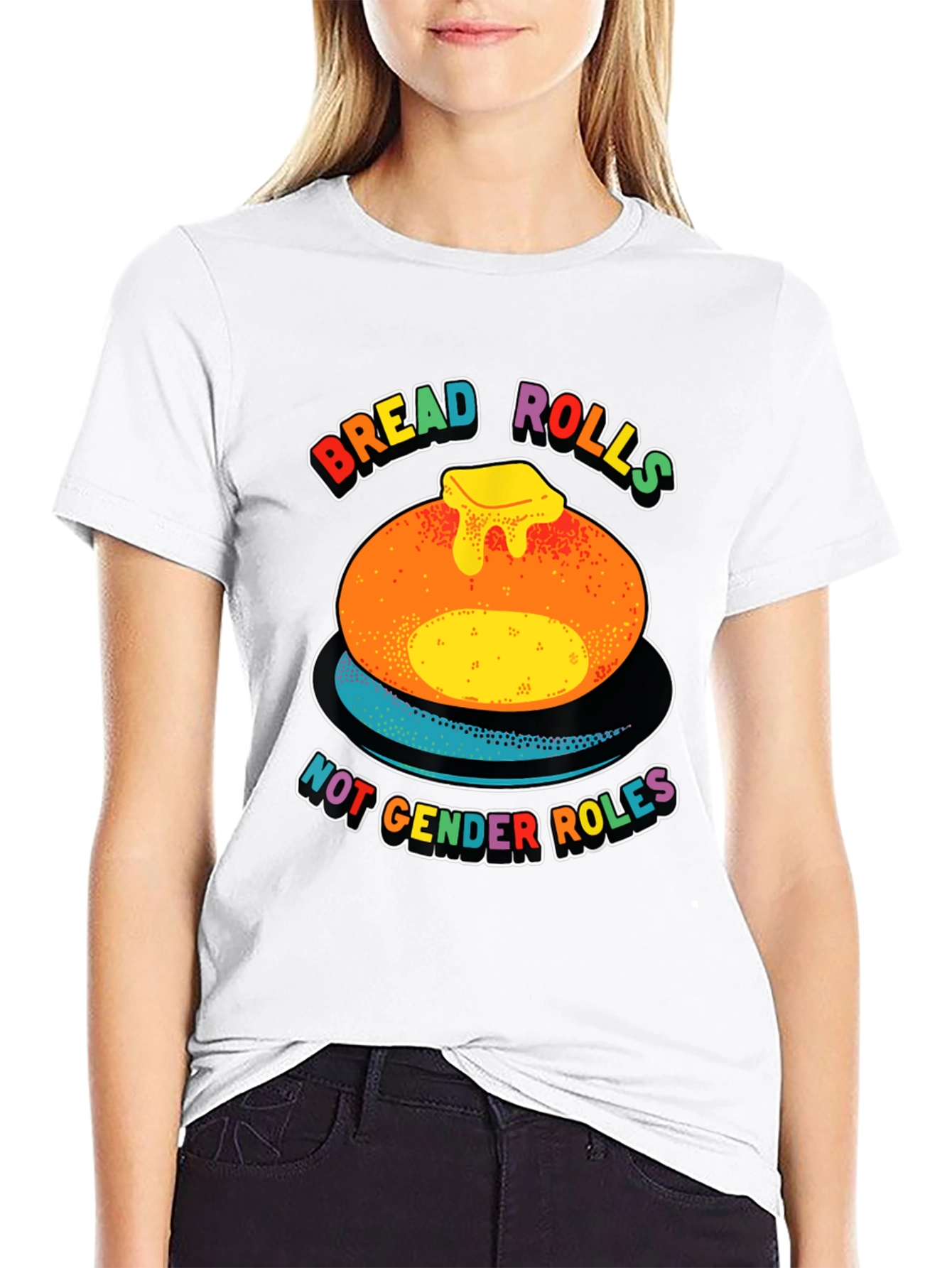 Bread Rolls Not Gender Roles Pride T-Shirt