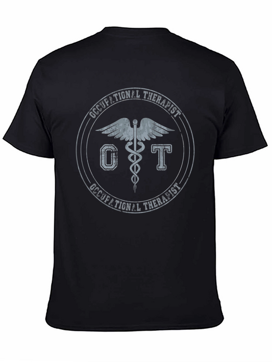 Occupational Therapist T-Shirt Caduceus OT Gift