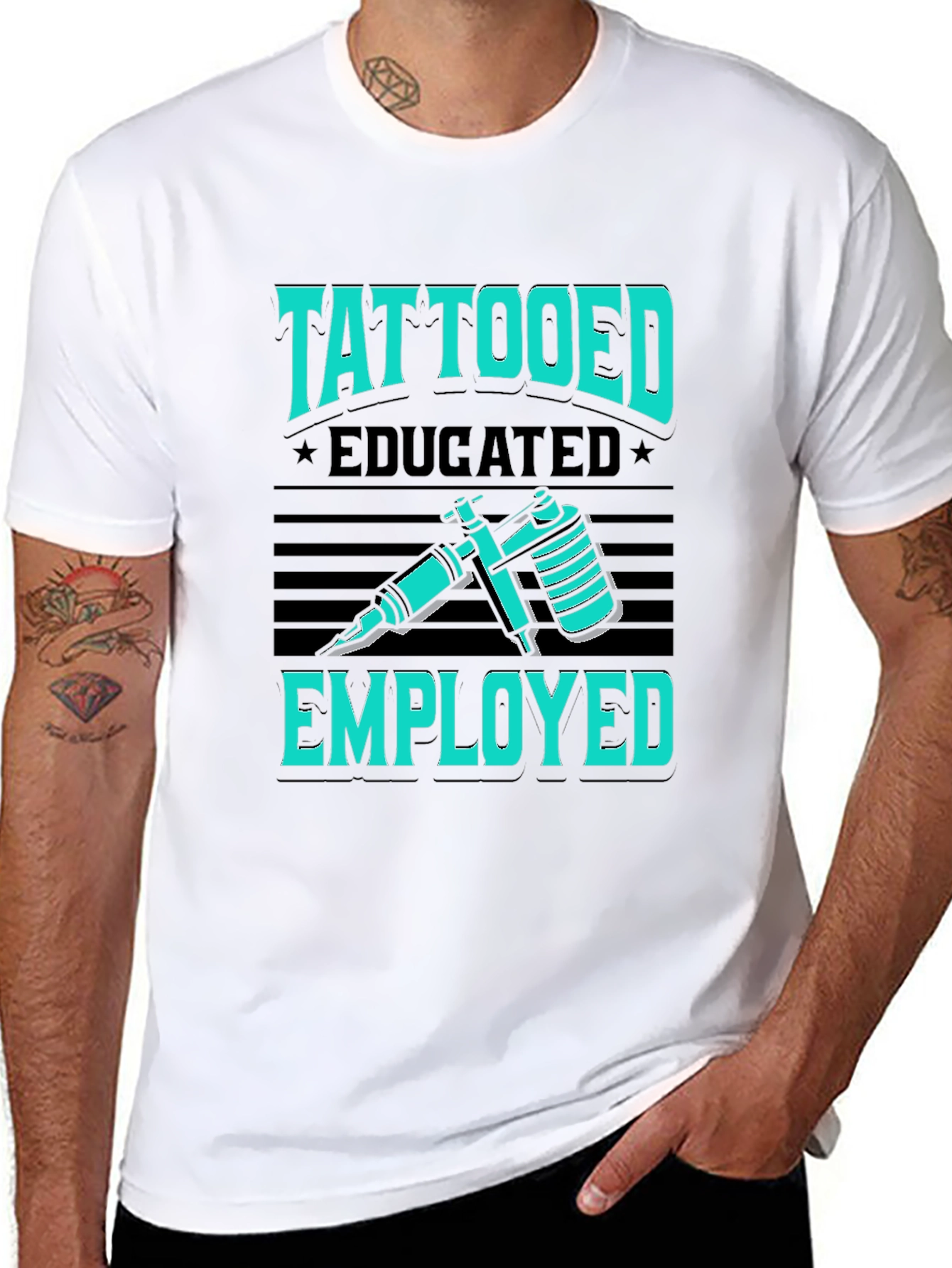 Tattooed Educated Employed Graphic T-Shirt