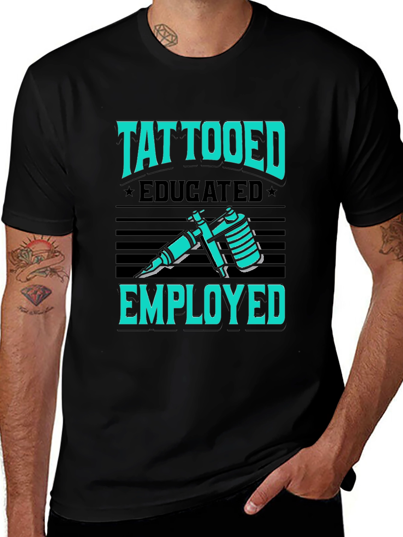 Tattooed Educated Employed Graphic T-Shirt