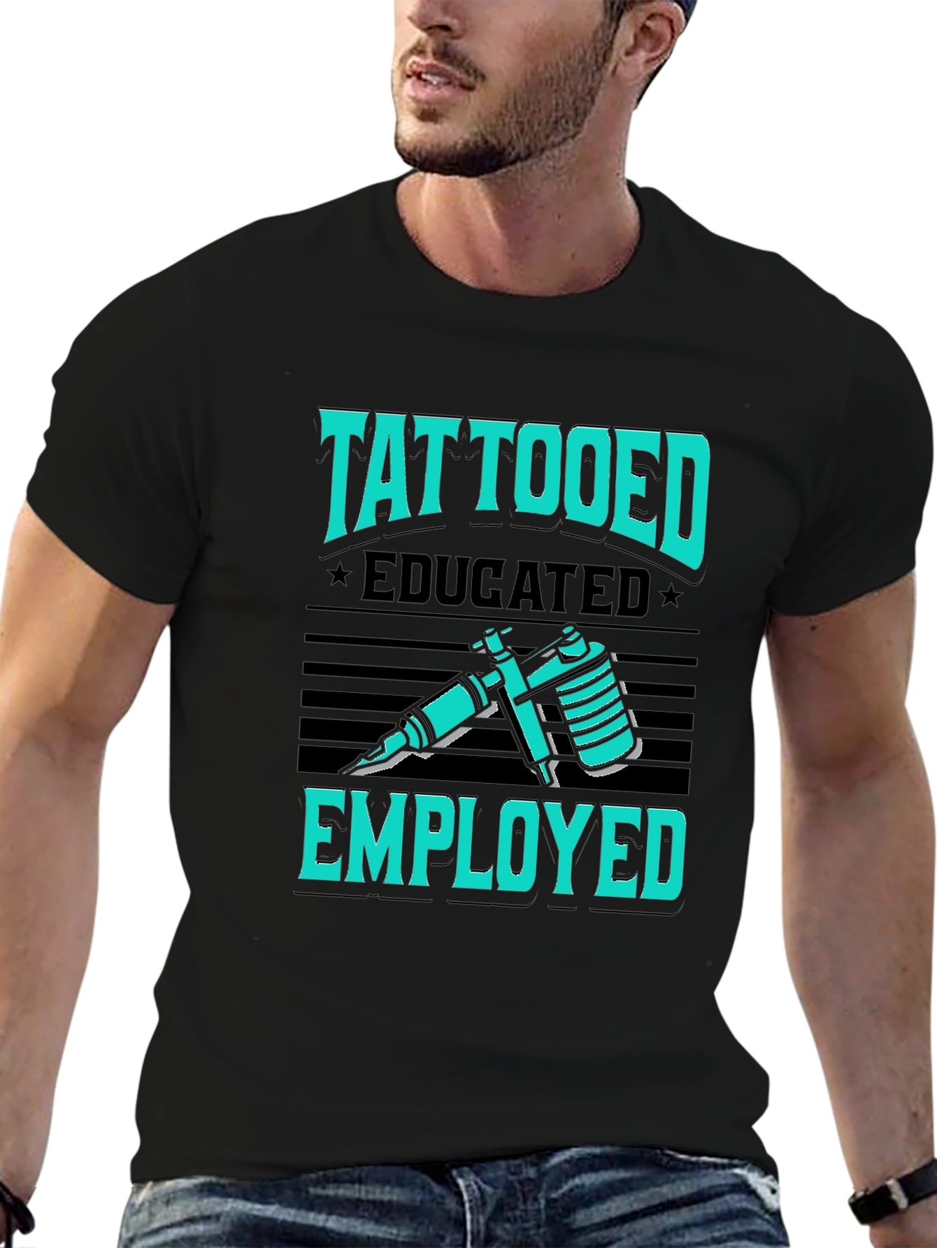 Tattooed Educated Employed Graphic T-Shirt