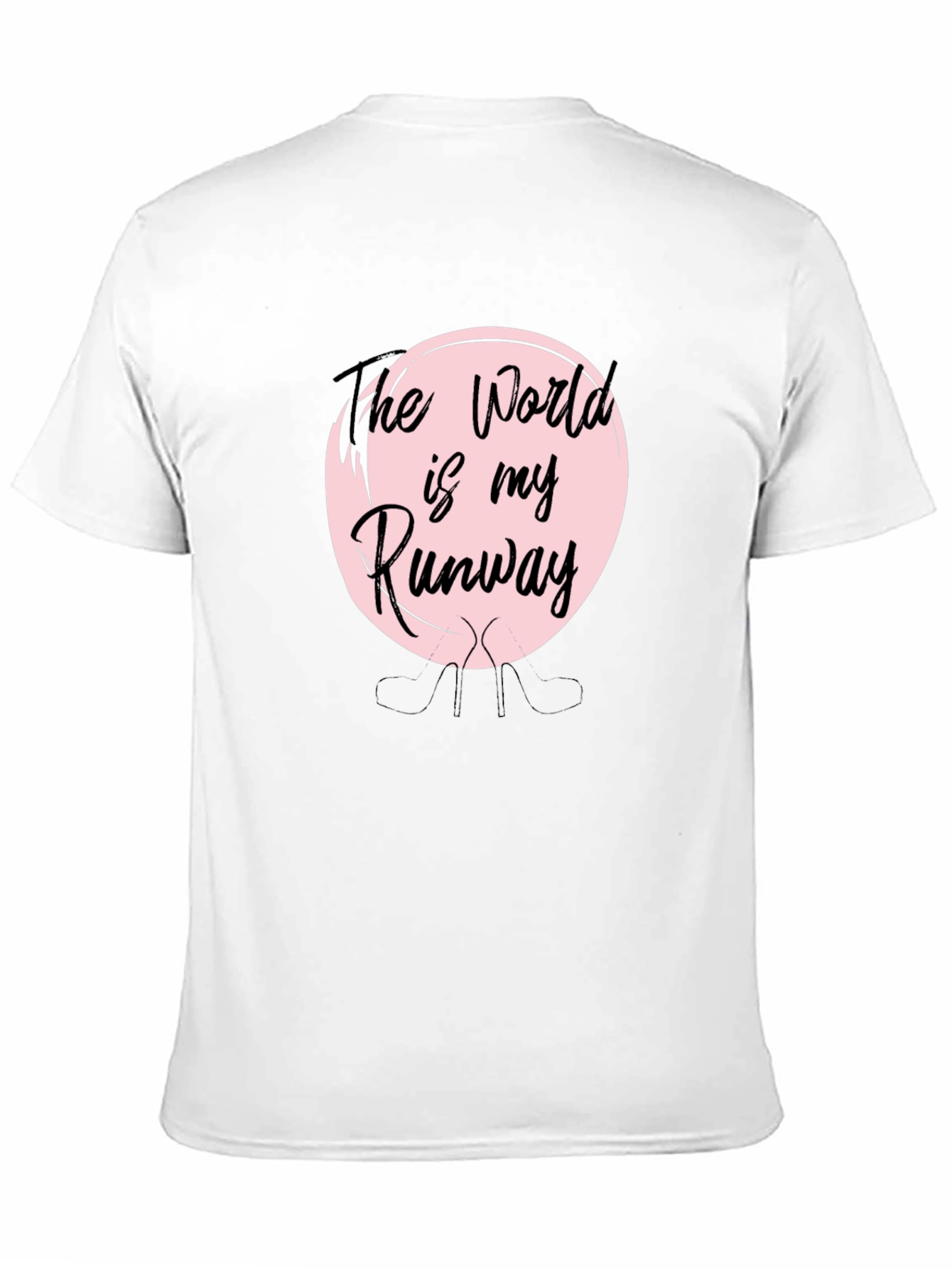 The World is My Runway Black T-Shirt