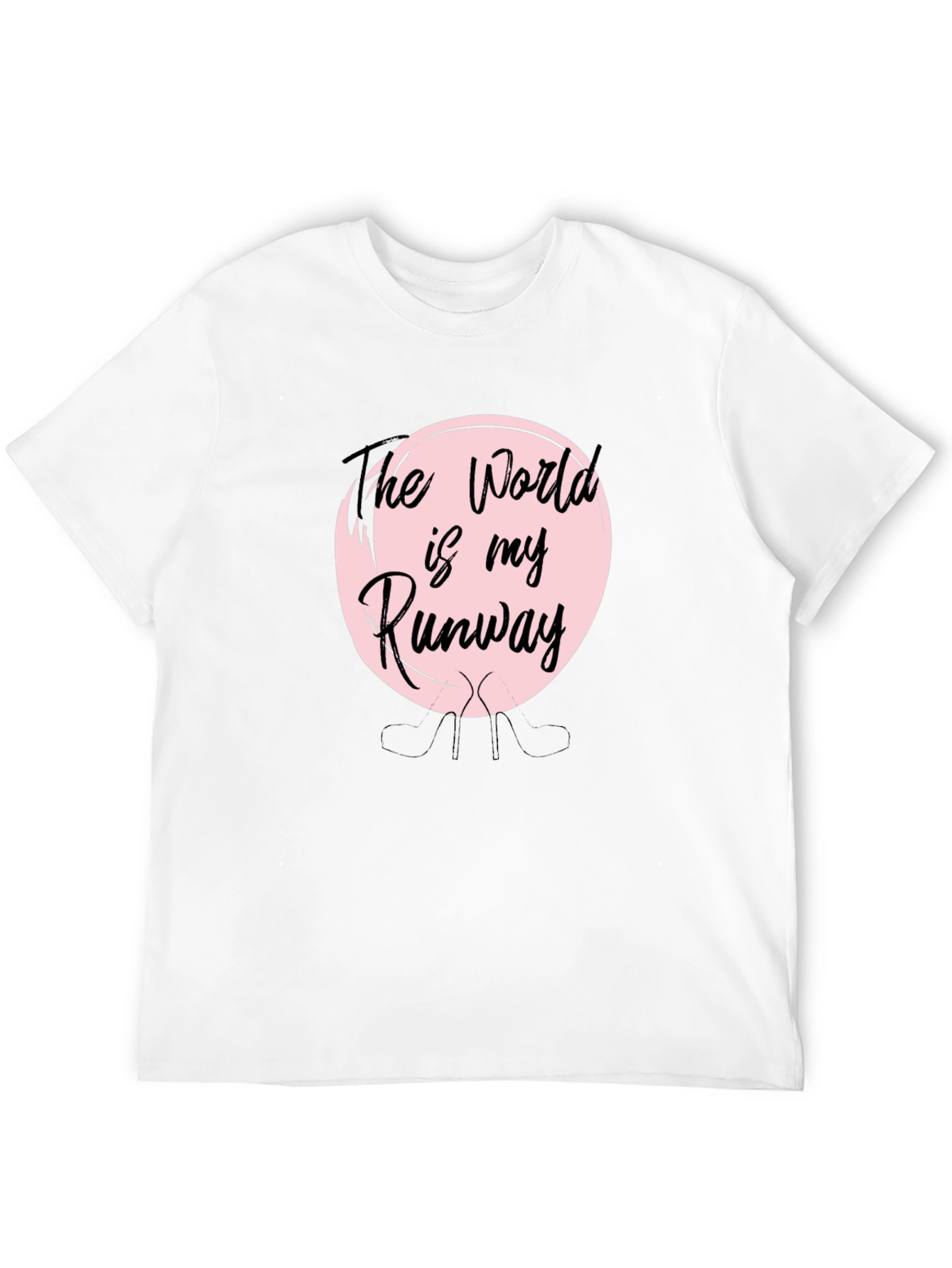 The World is My Runway Black T-Shirt