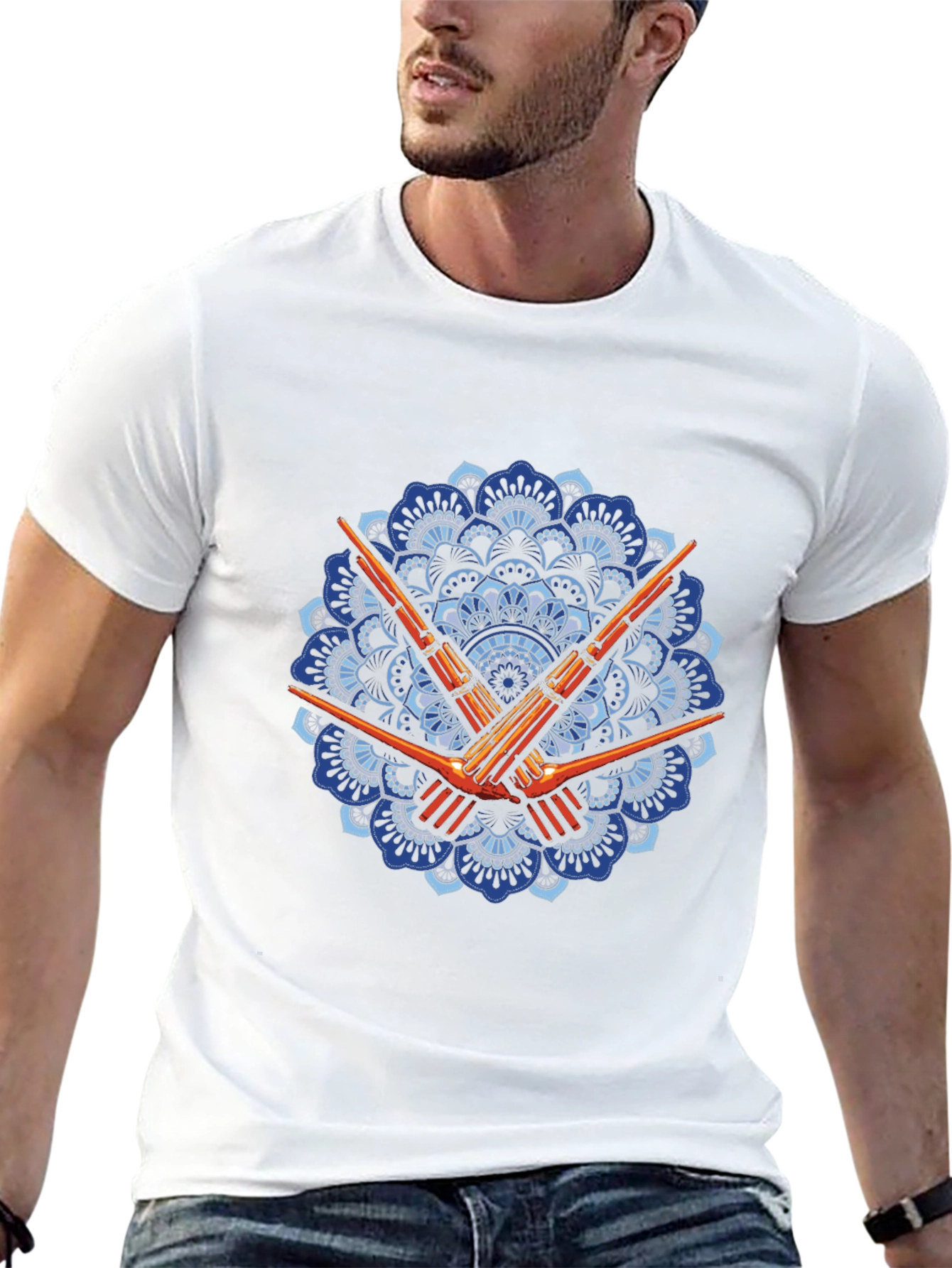 Mandala Rifle T-Shirt - Unique Design