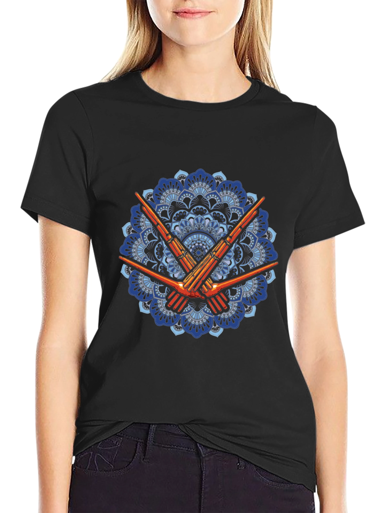 Mandala Rifle T-Shirt - Unique Design