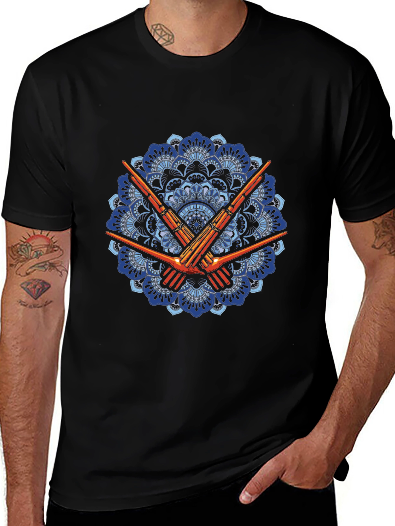 Mandala Rifle T-Shirt - Unique Design
