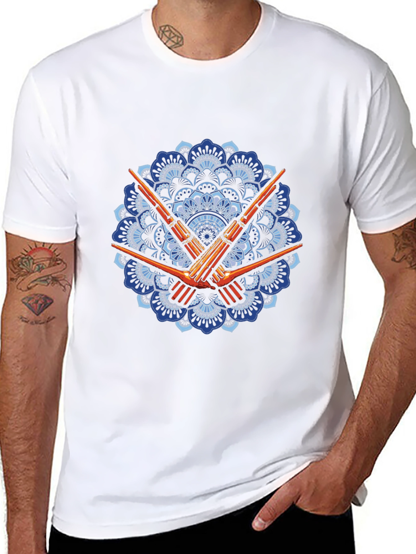 Mandala Rifle T-Shirt - Unique Design