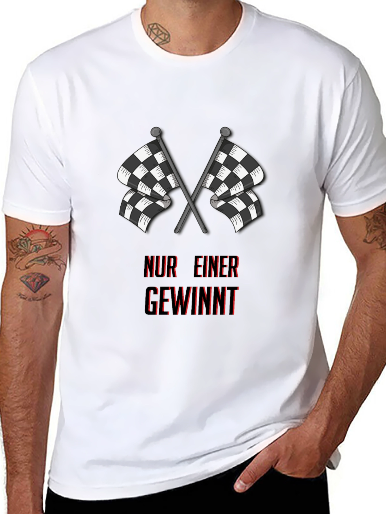 Racing Flags Black T-Shirt