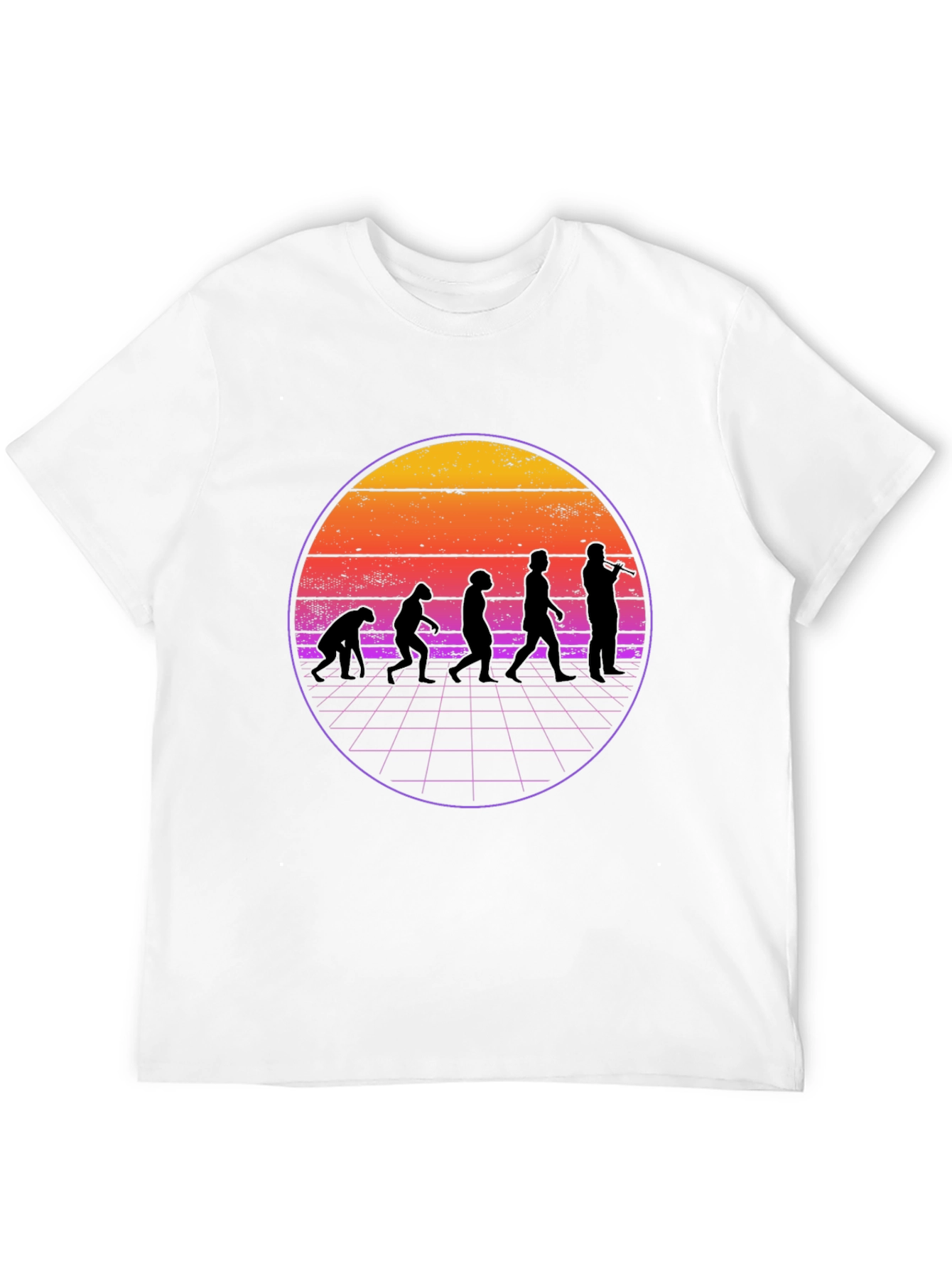 Evolution Musician T-Shirt Retro Style