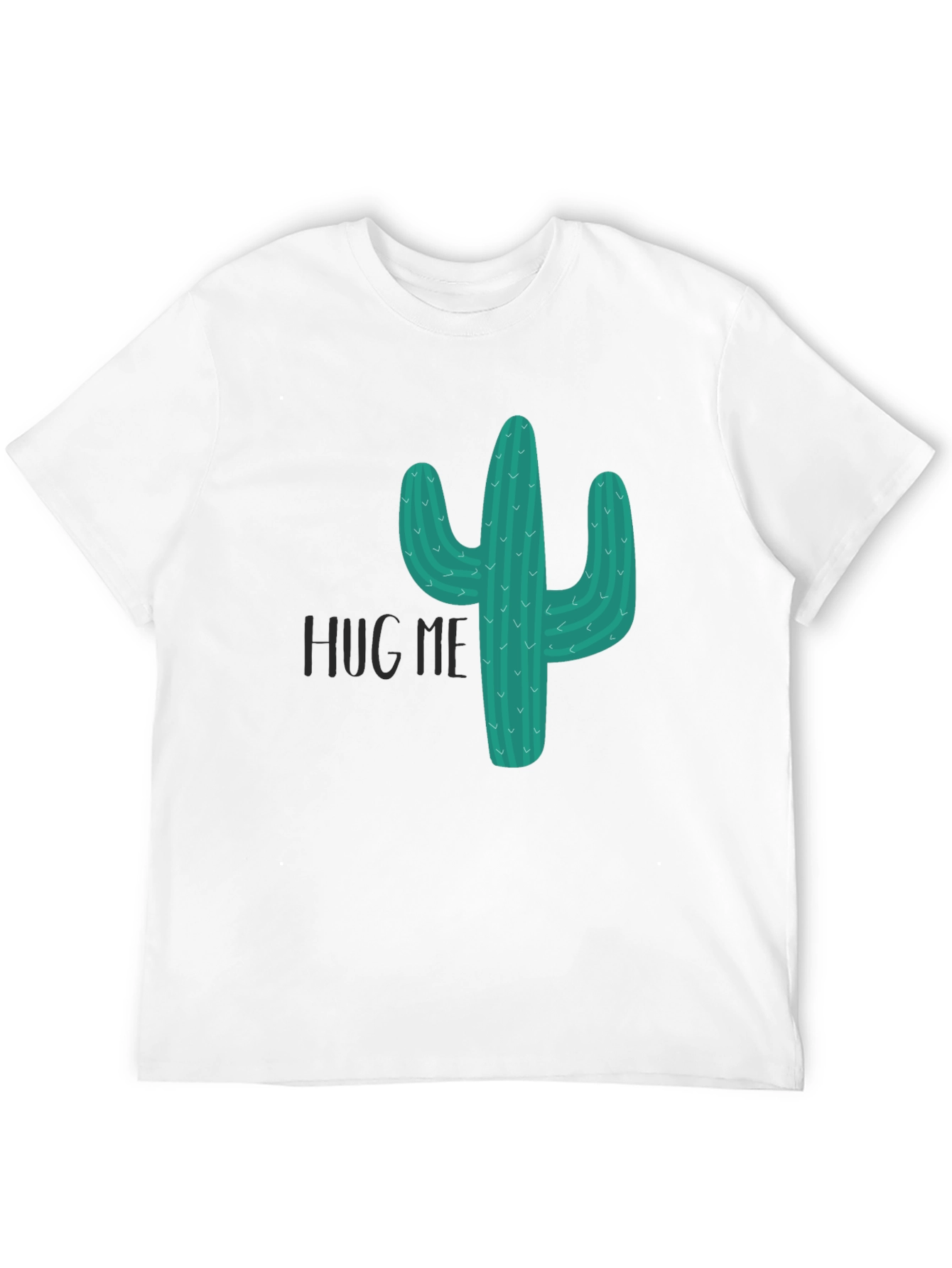 Cactus Hug Me T-Shirt - Novelty Graphic Tee