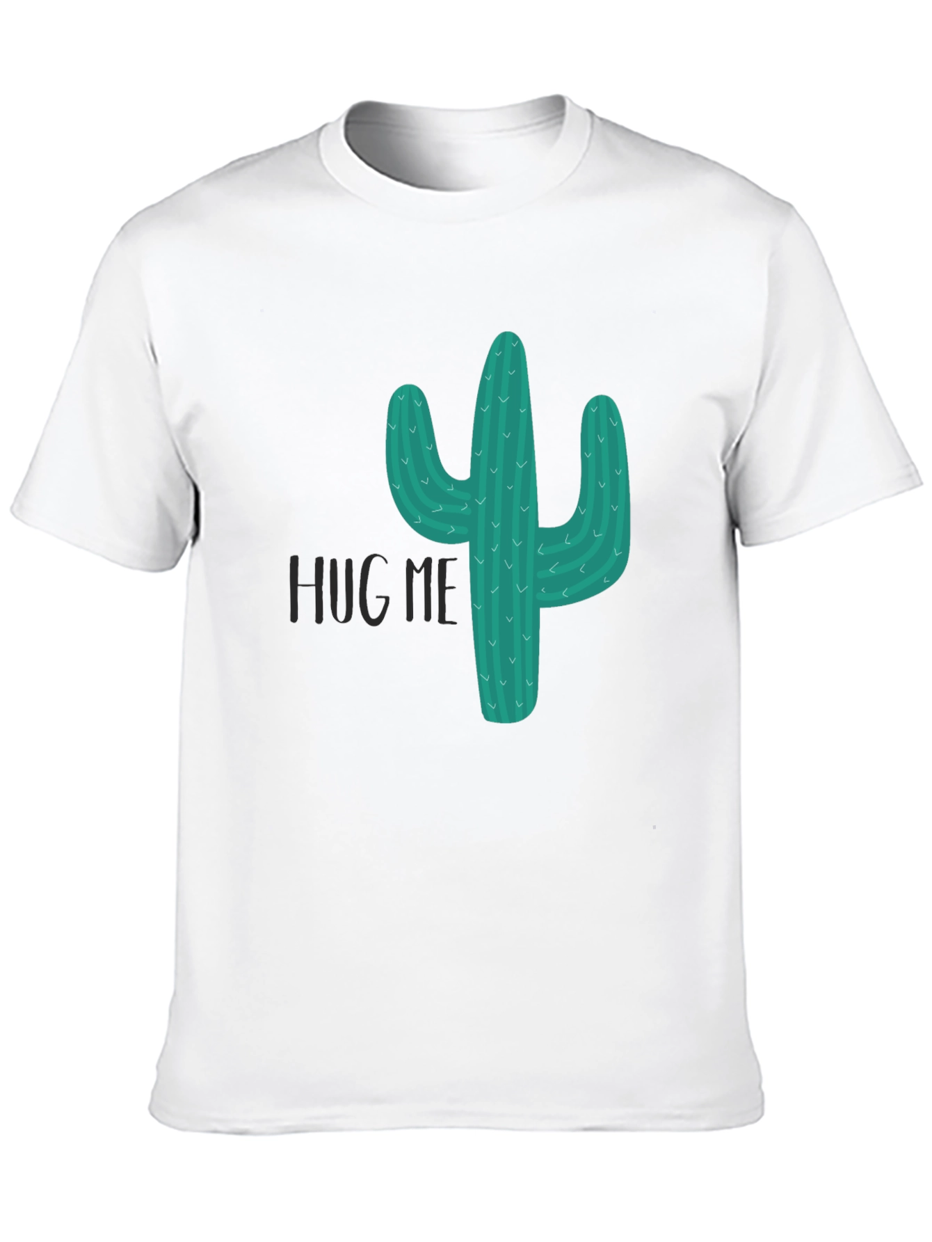 Cactus Hug Me T-Shirt - Novelty Graphic Tee