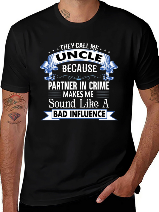 Funny Uncle T-Shirt - Partner In Crime