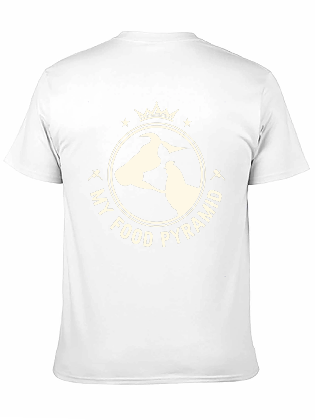 My Food Pyramid Graphic Tee - Funny Animal Shirt