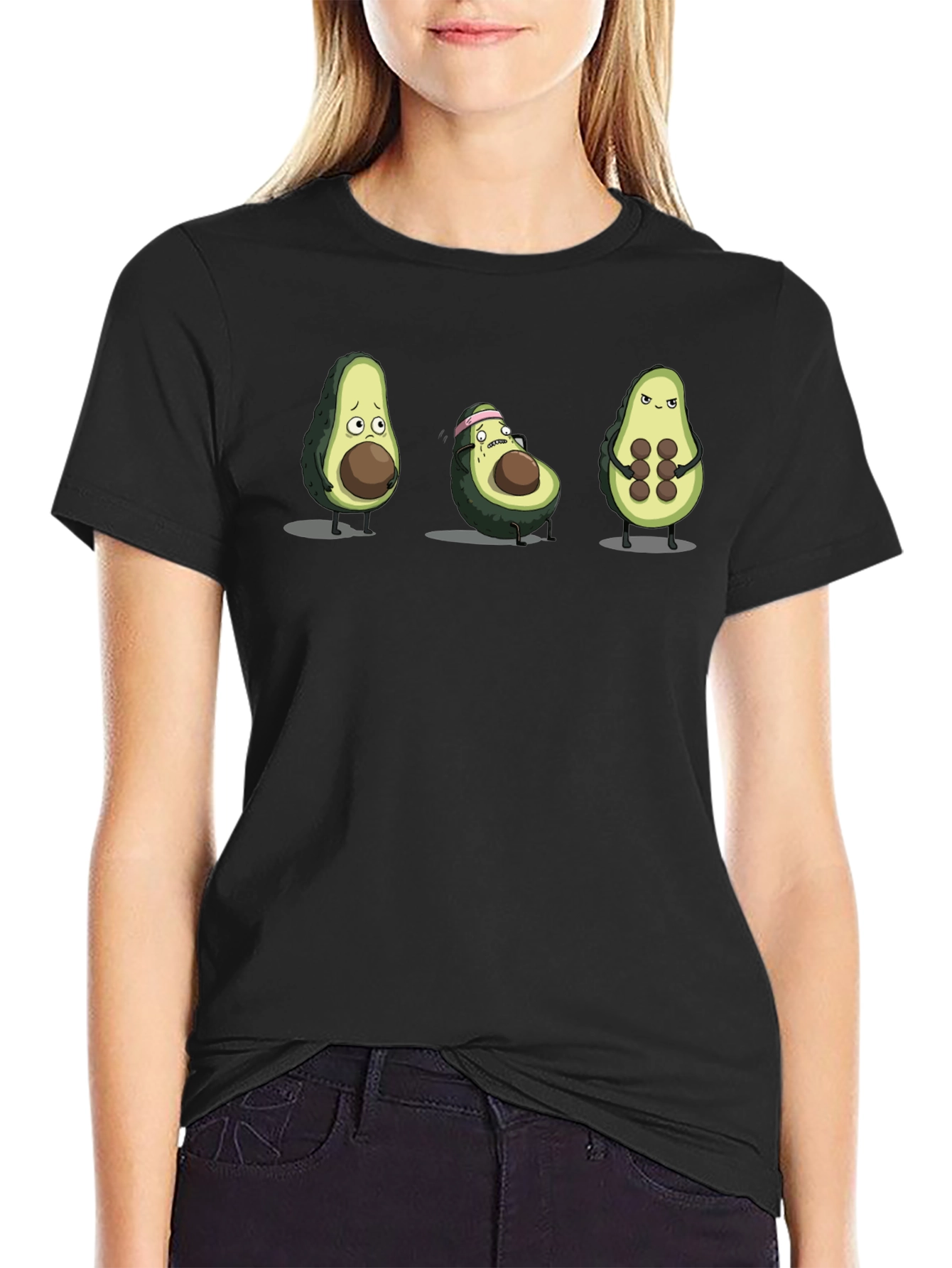 Funny Avocado Gym T-Shirt Workout Tee