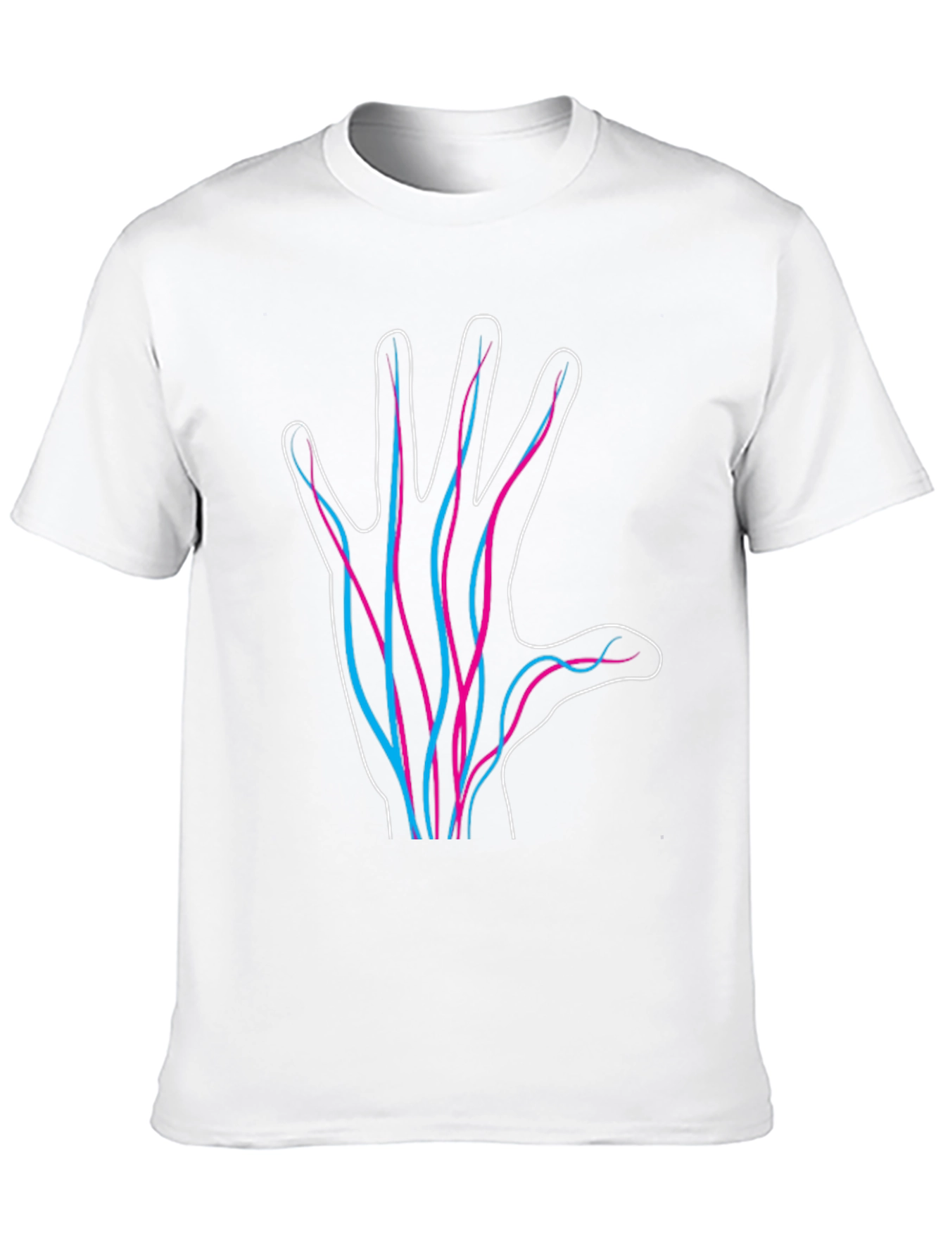 Hand Vein Tee - Unique Graphic Print