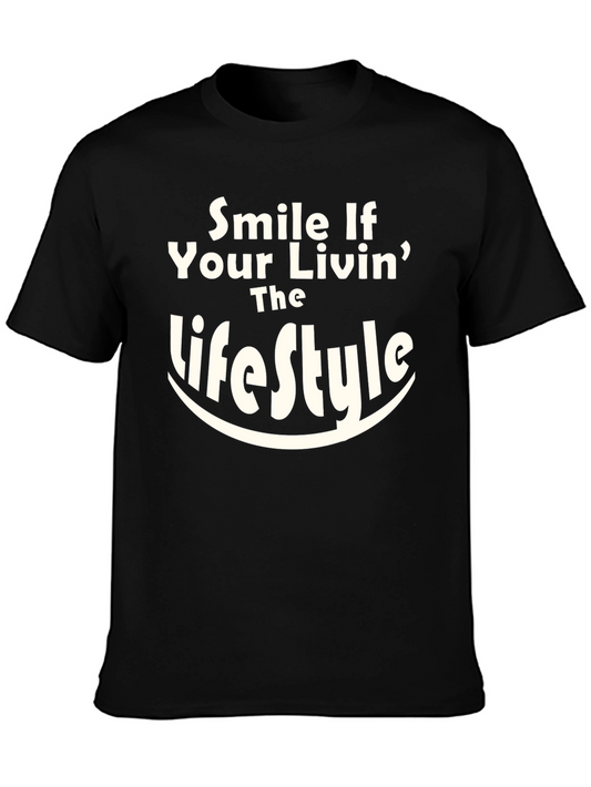 Smile If Your Livin The Lifestyle Graphic Tee