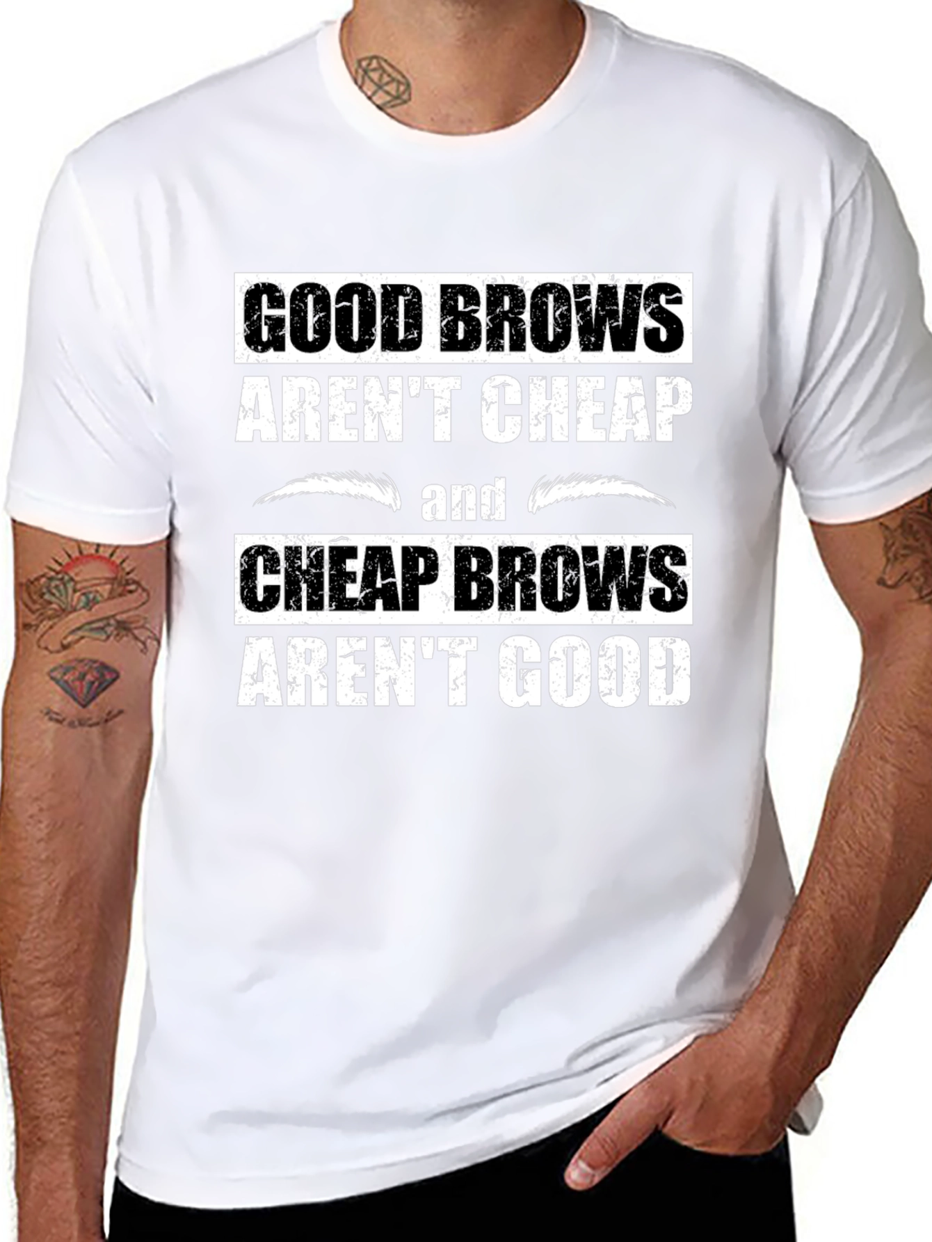 Good Brows T-Shirt - Funny Eyebrow Humor Tee