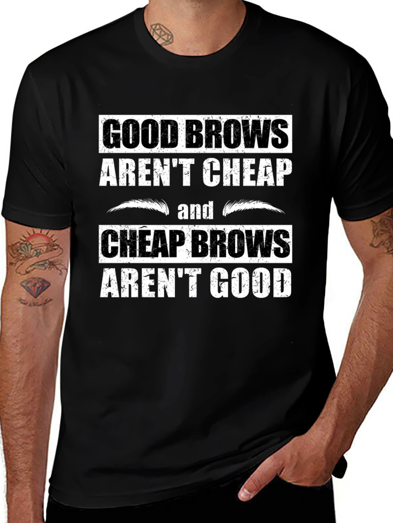 Good Brows T-Shirt - Funny Eyebrow Humor Tee