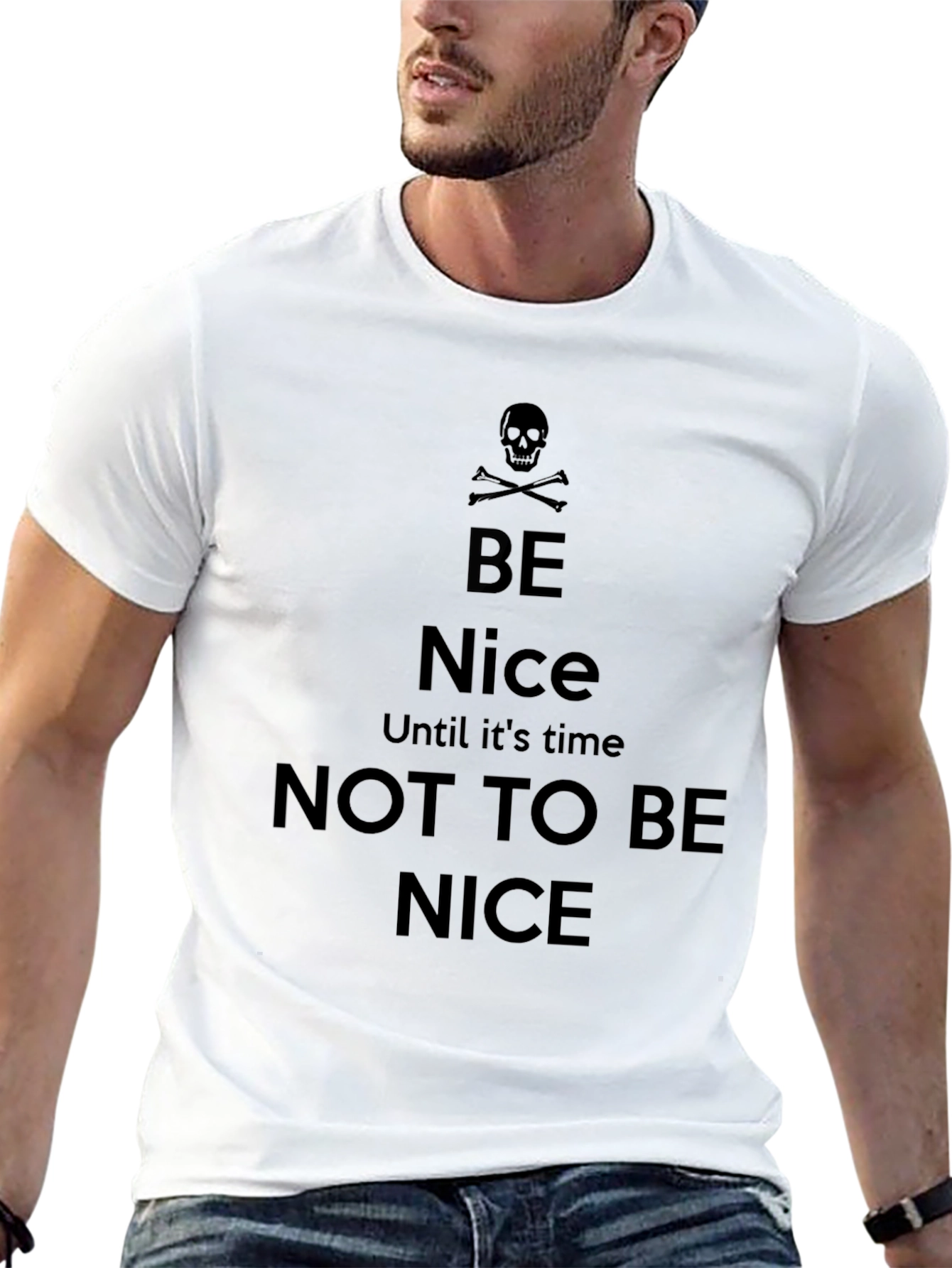 Be Nice Graphic Tee - Mens Black T-Shirt