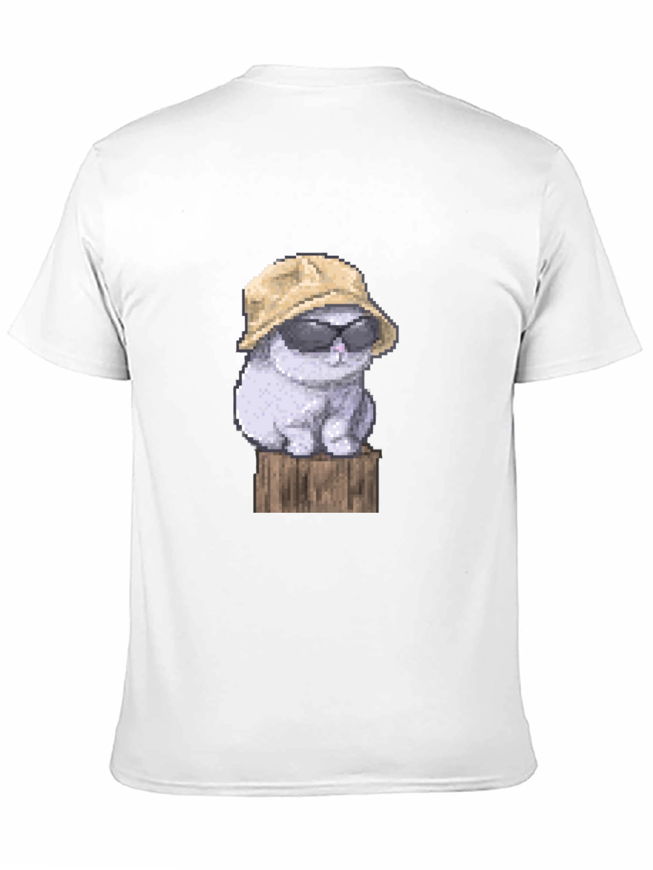 Pixel Cat T-Shirt - Funny Graphic Tee