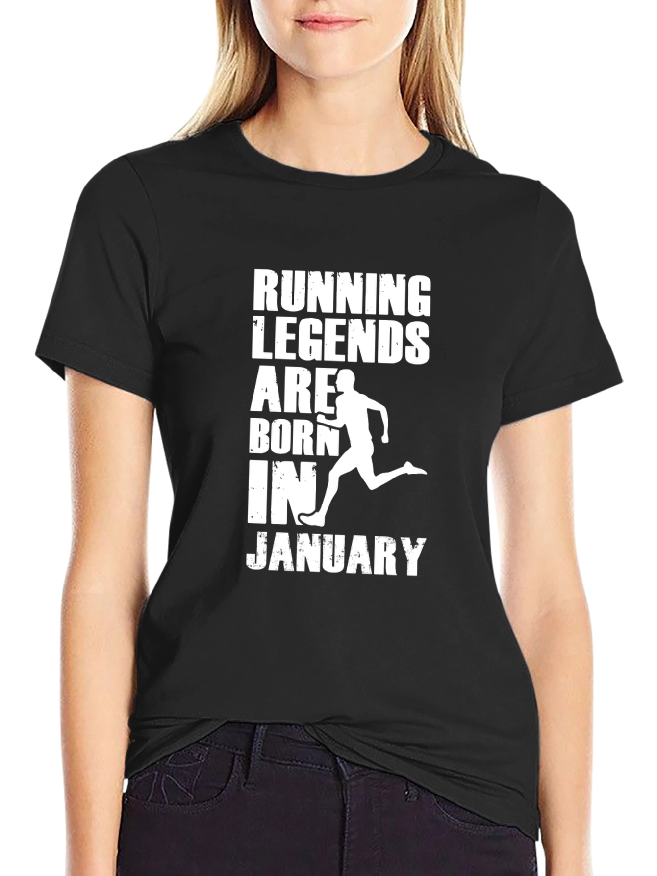 Running Legends Are Born in January T-Shirt
