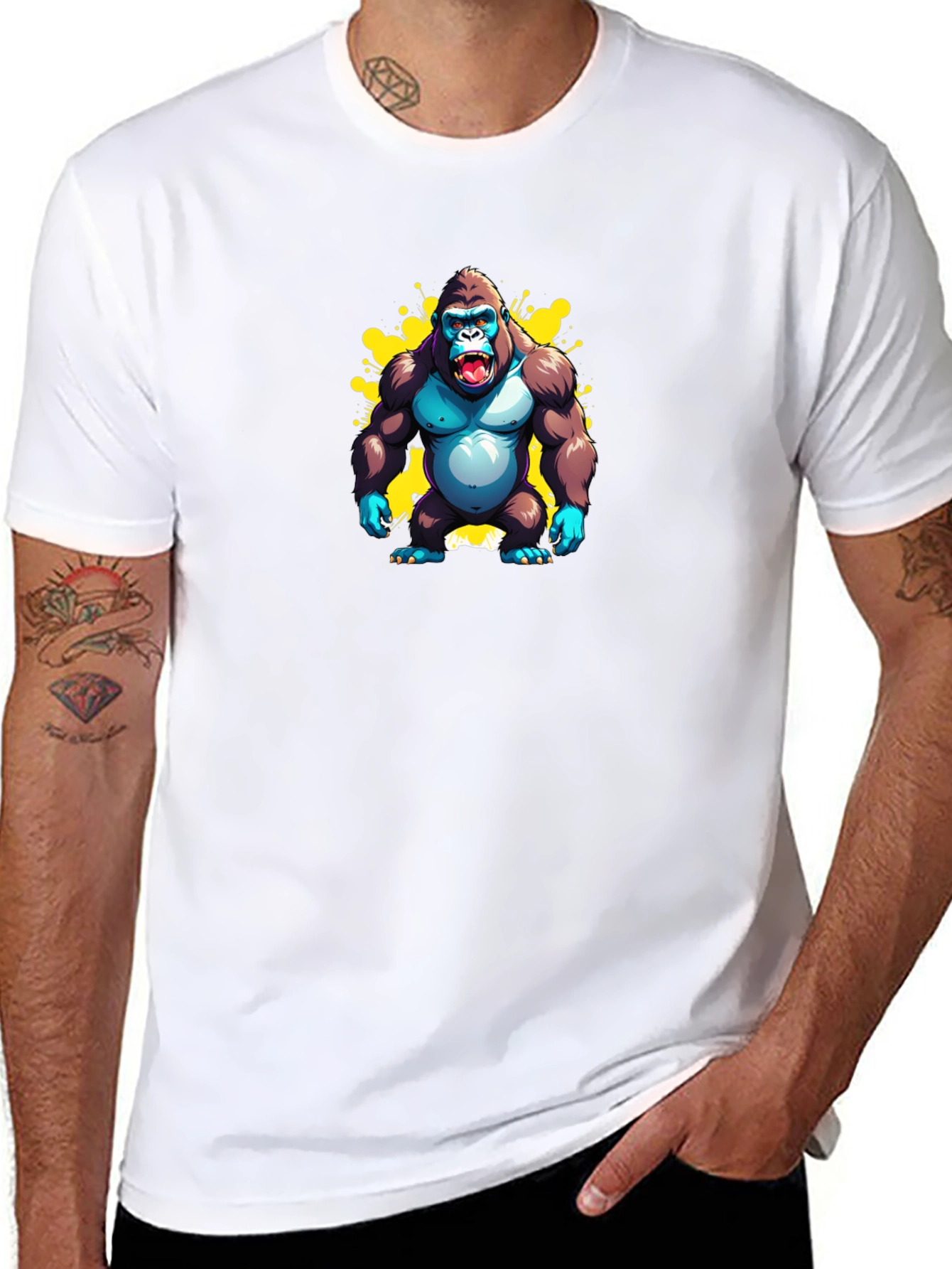 Gorilla Graphic Black T-Shirt