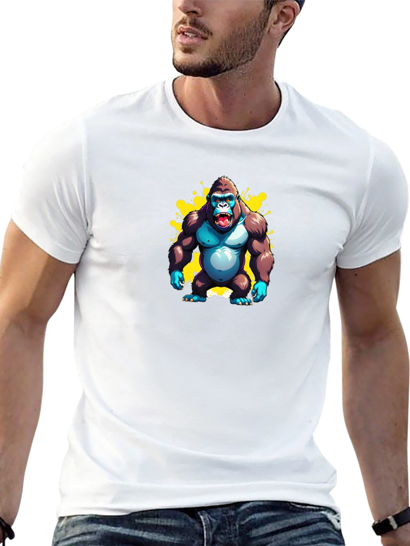 Gorilla Graphic Black T-Shirt