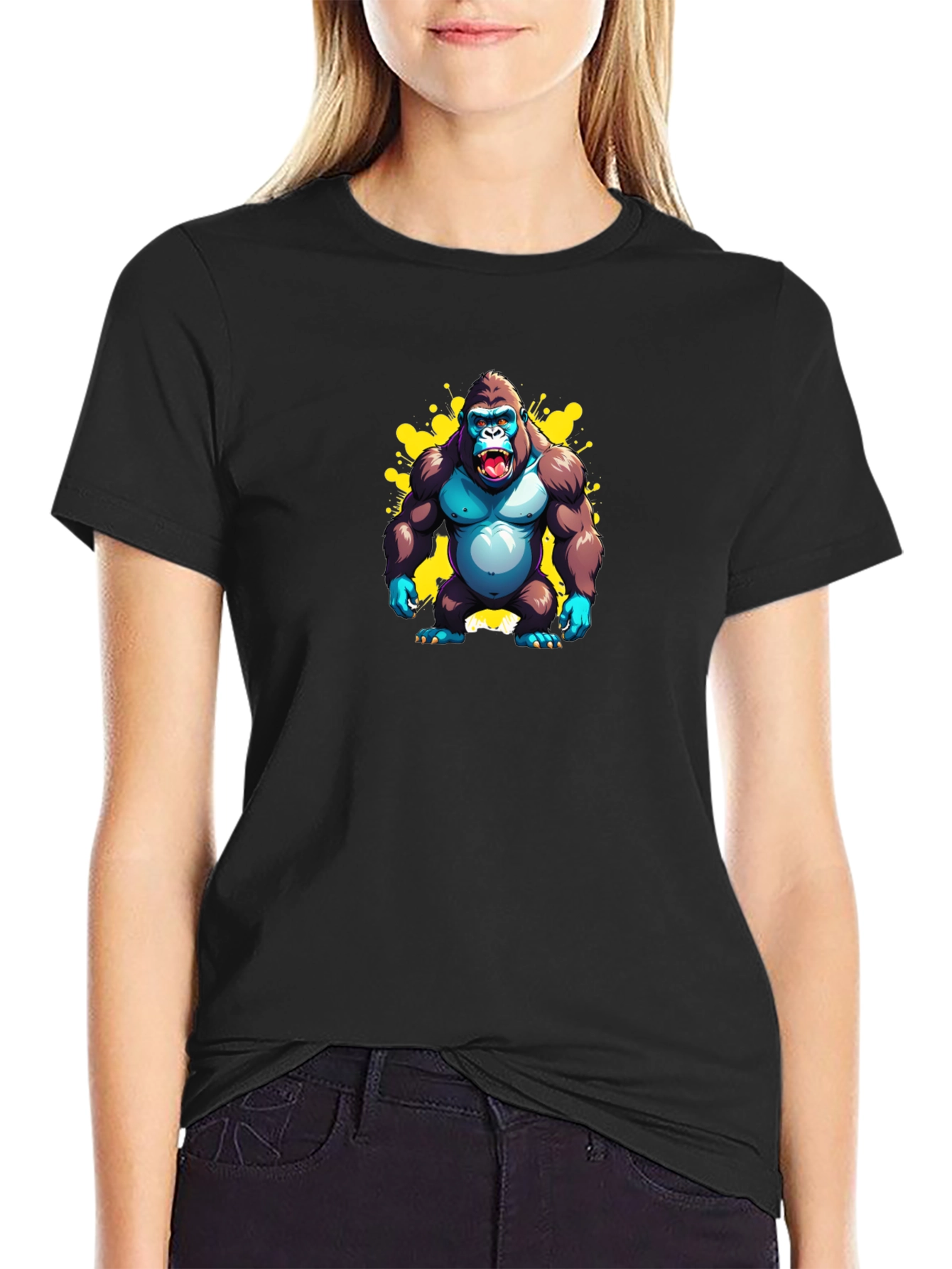 Gorilla Graphic Black T-Shirt