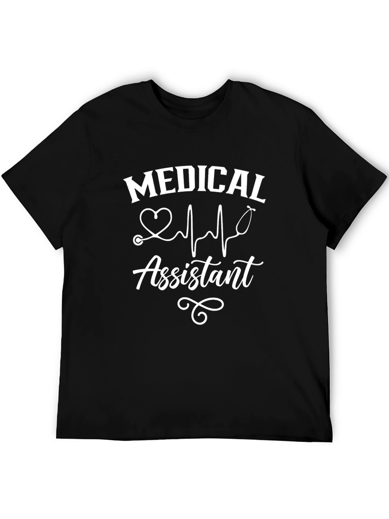 Medical Assistant Graphic Tee - Black Cotton T-Shirt