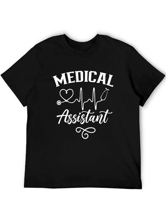 Medical Assistant Graphic Tee - Black Cotton T-Shirt