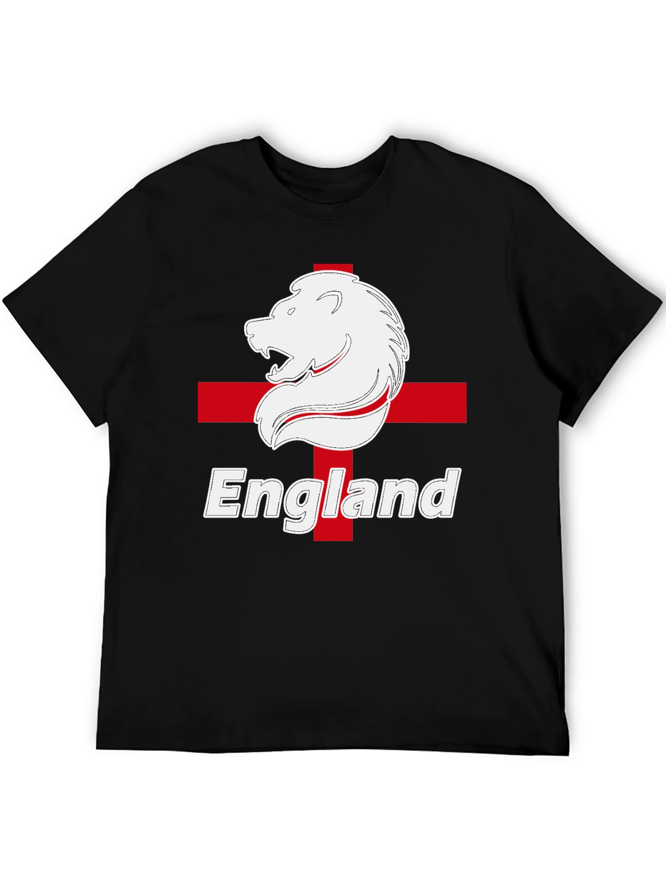 England Lion Crest T-Shirt - Black