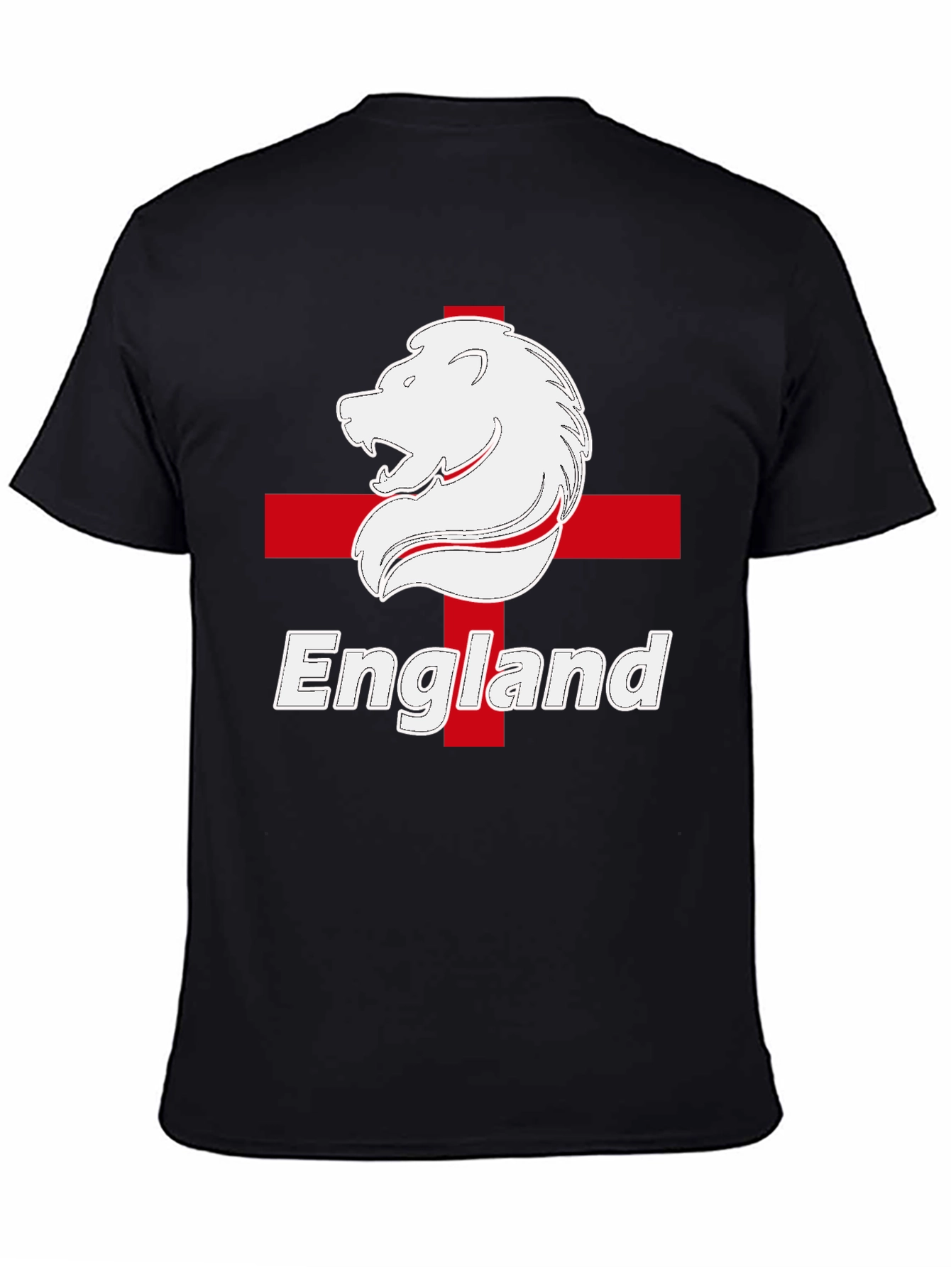 England Lion Crest T-Shirt - Black