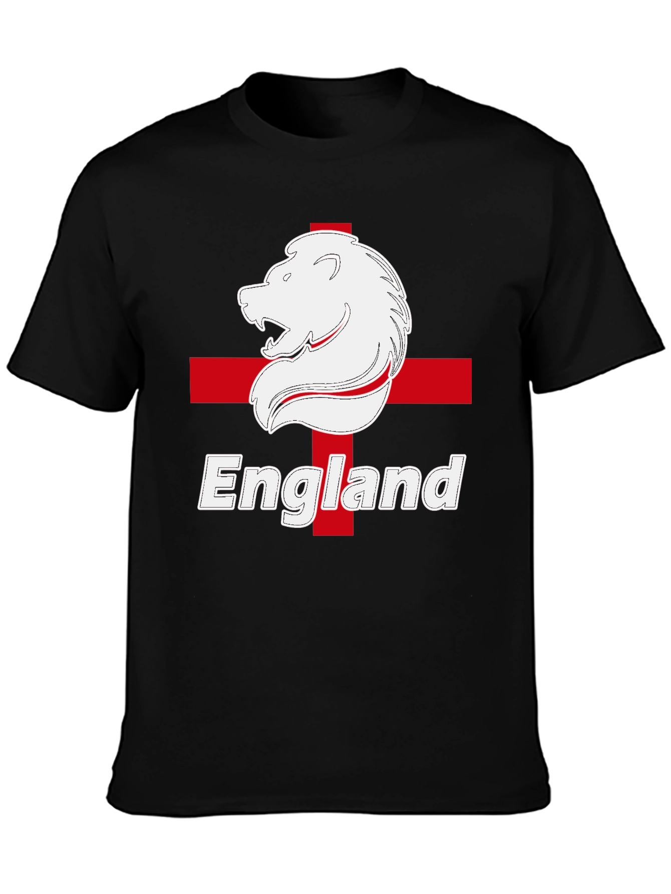England Lion Crest T-Shirt - Black