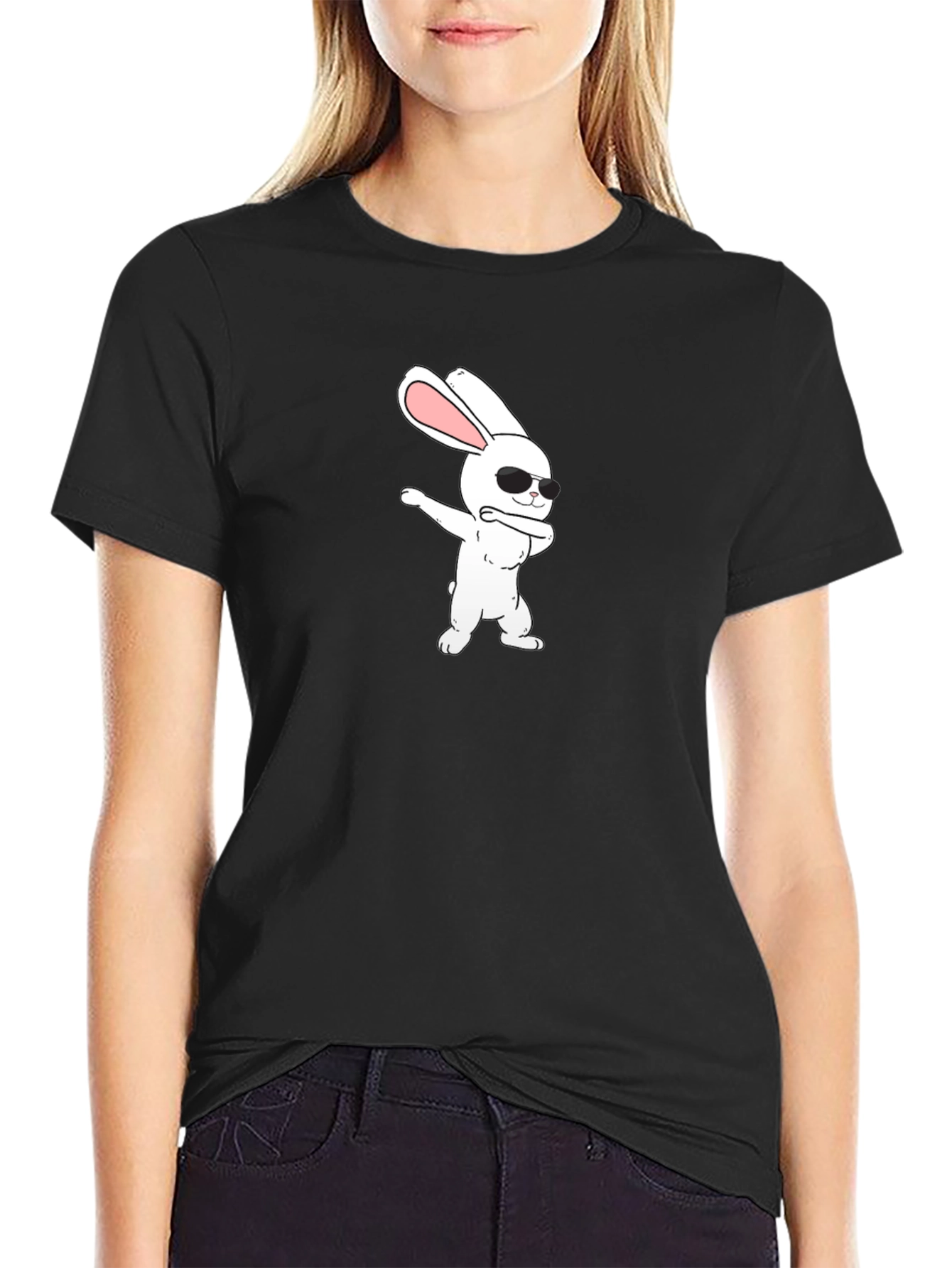 Dabbing Bunny Graphic Tee