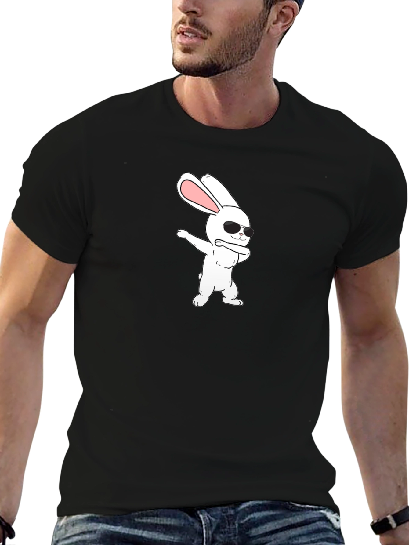 Dabbing Bunny Graphic Tee