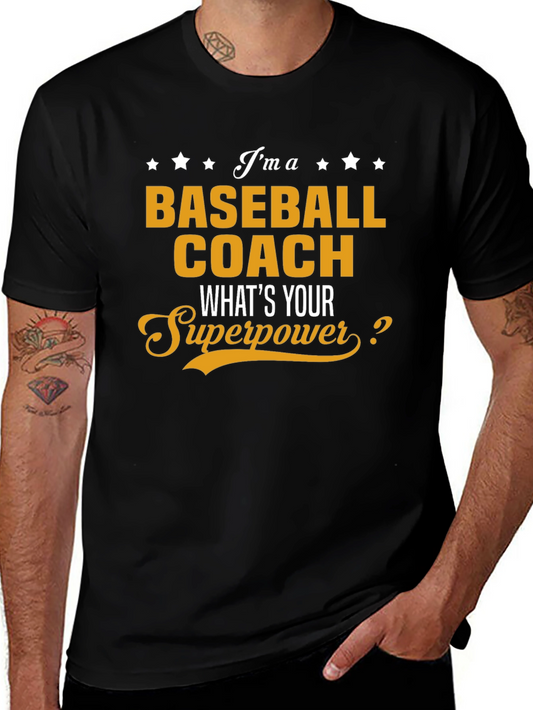 Baseball Coach Superpower T-Shirt