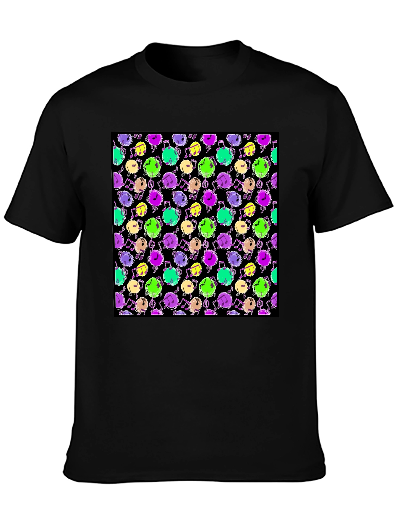 Music Notes Pattern Tee