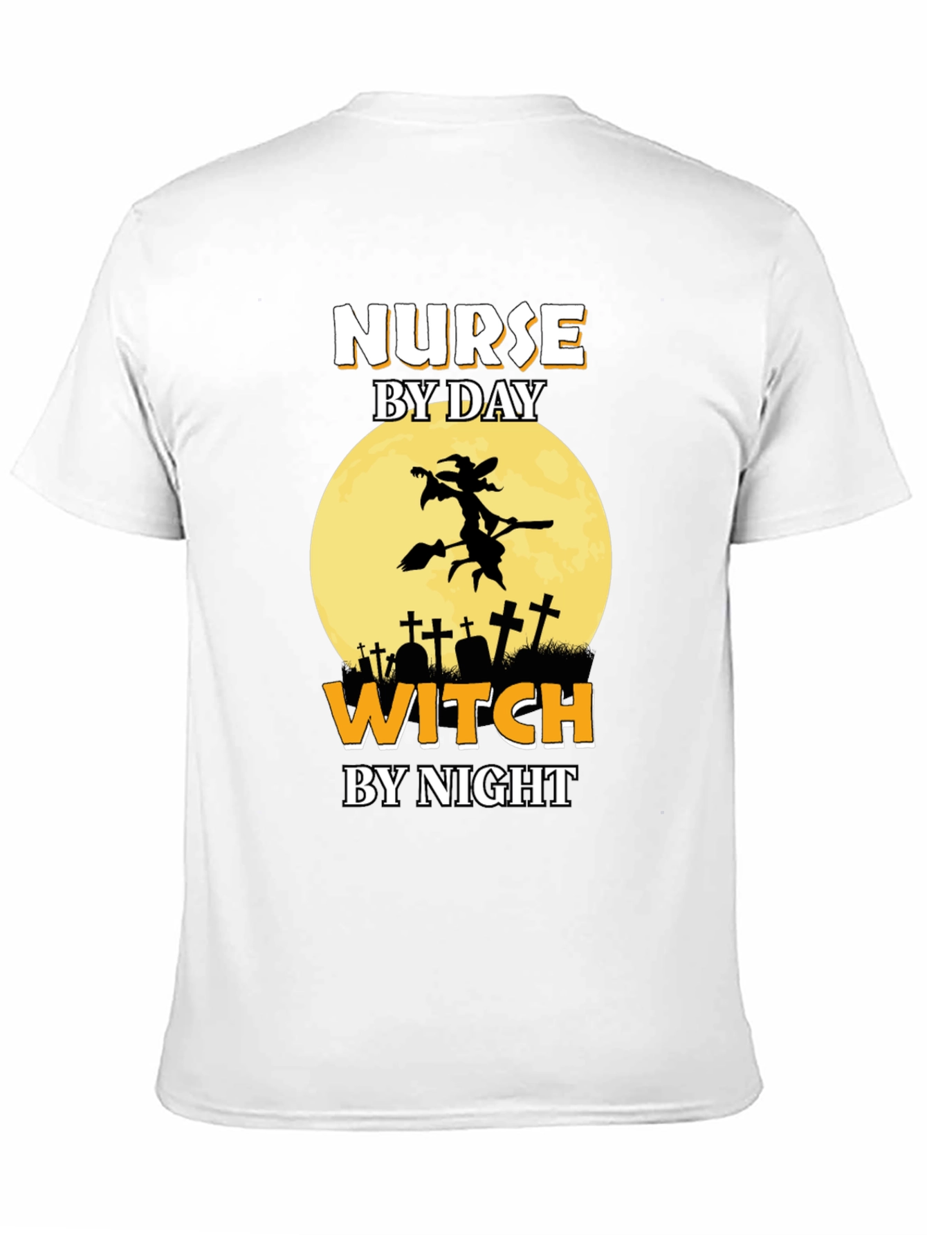 Nurse By Day Witch By Night Halloween T-Shirt
