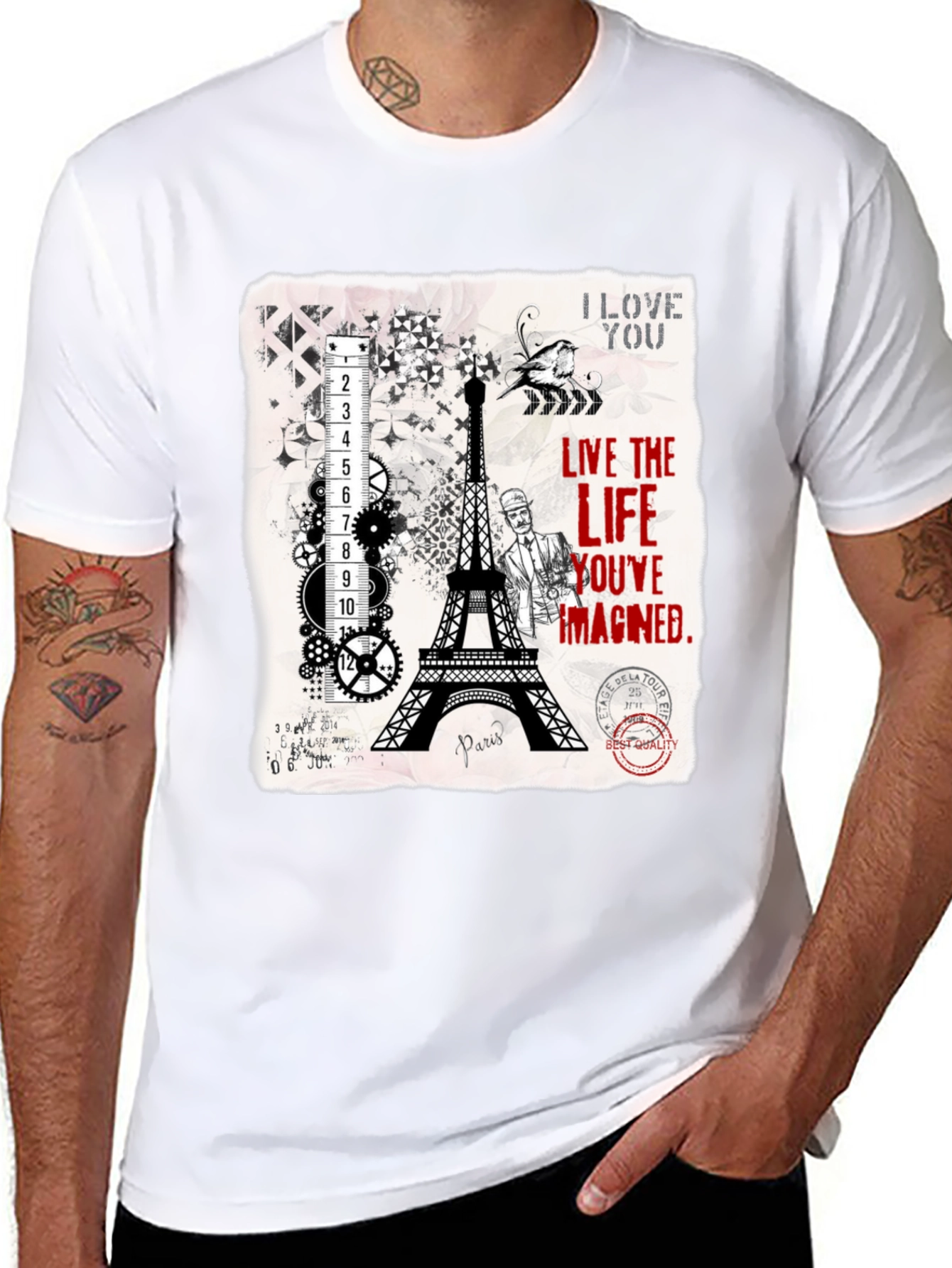 Paris Eiffel Tower Graphic T-Shirt