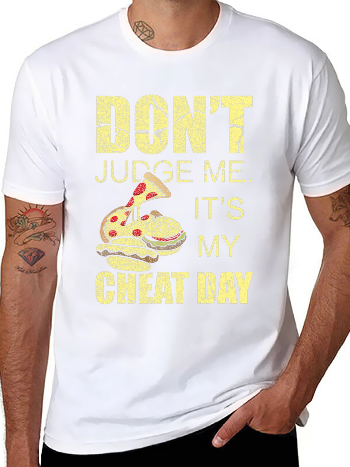 Dont Judge Me Cheat Day Black T-Shirt