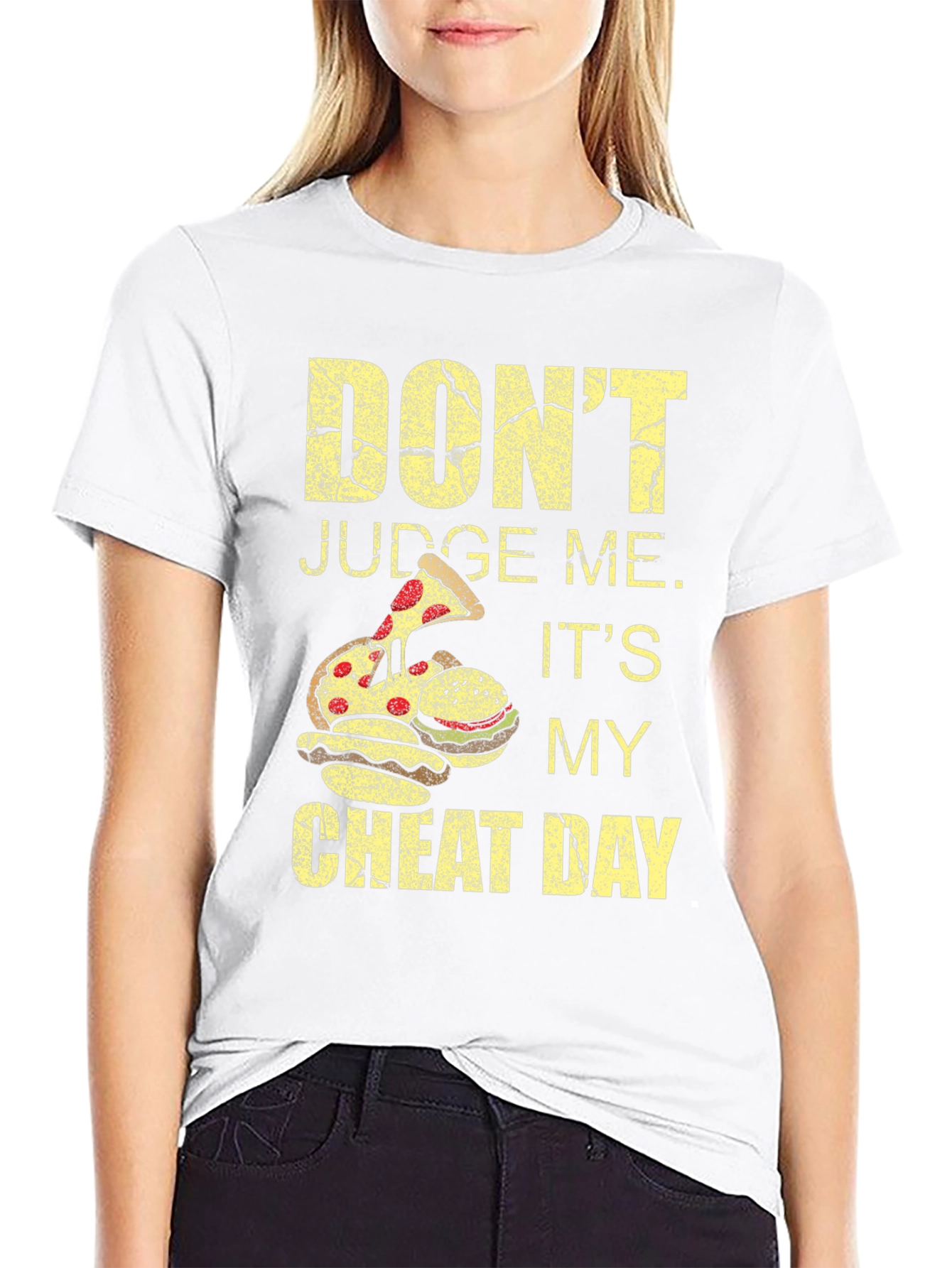 Dont Judge Me Cheat Day Black T-Shirt