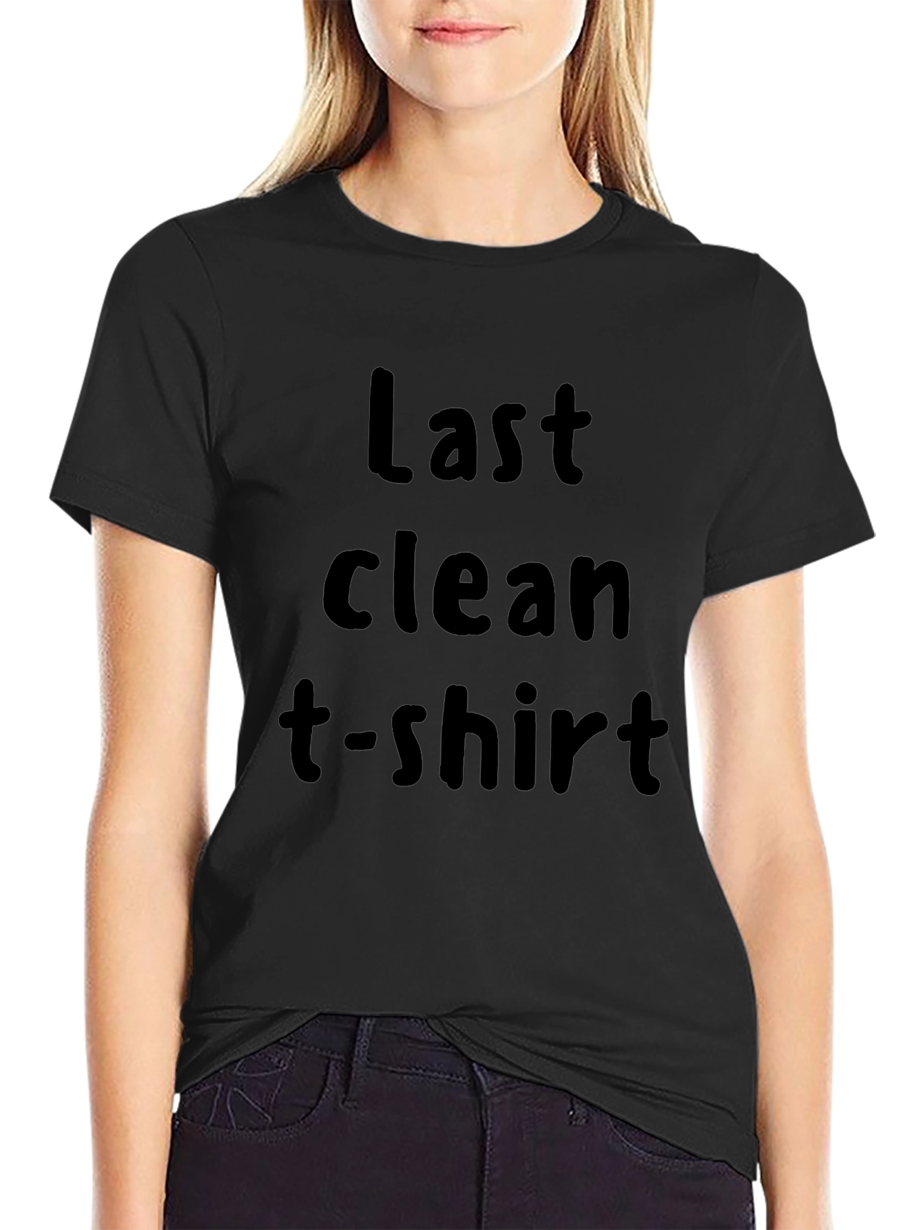 Last Clean T-Shirt Graphic Tee - Black