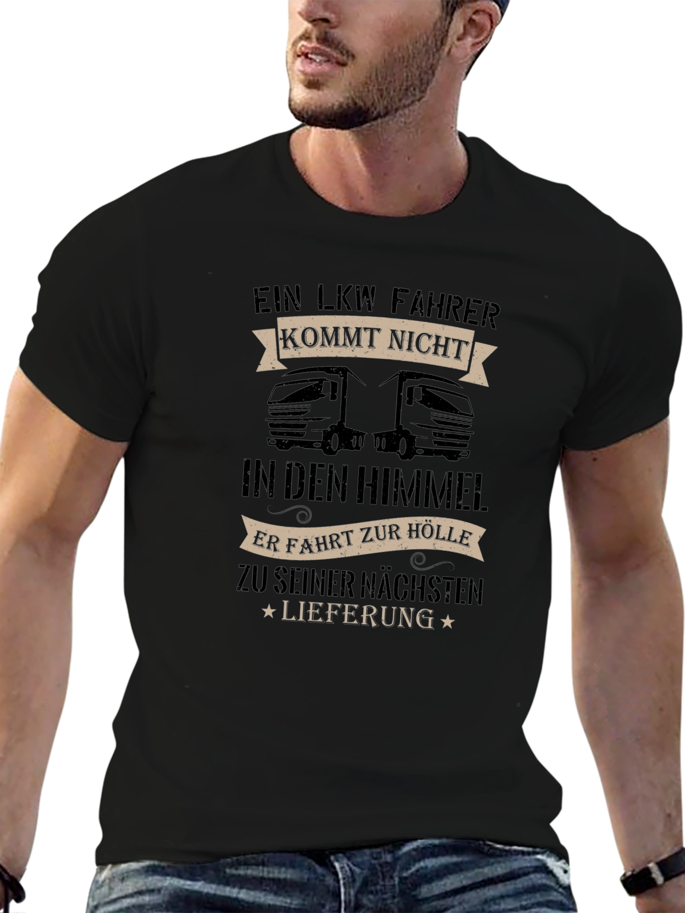 Truck Driver T-Shirt - To His Next Delivery