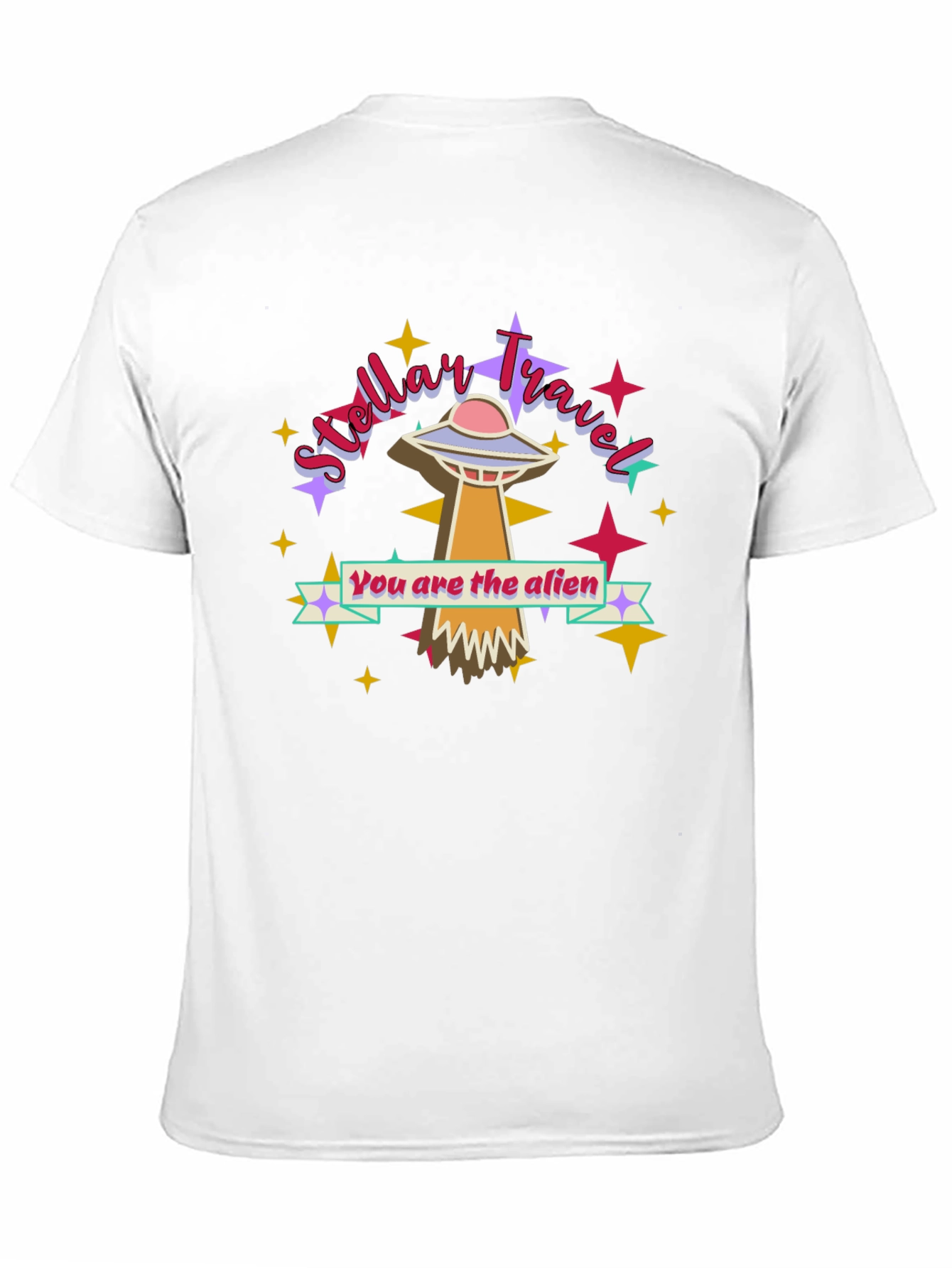 Stellar Travel You are the Alien Black T-Shirt