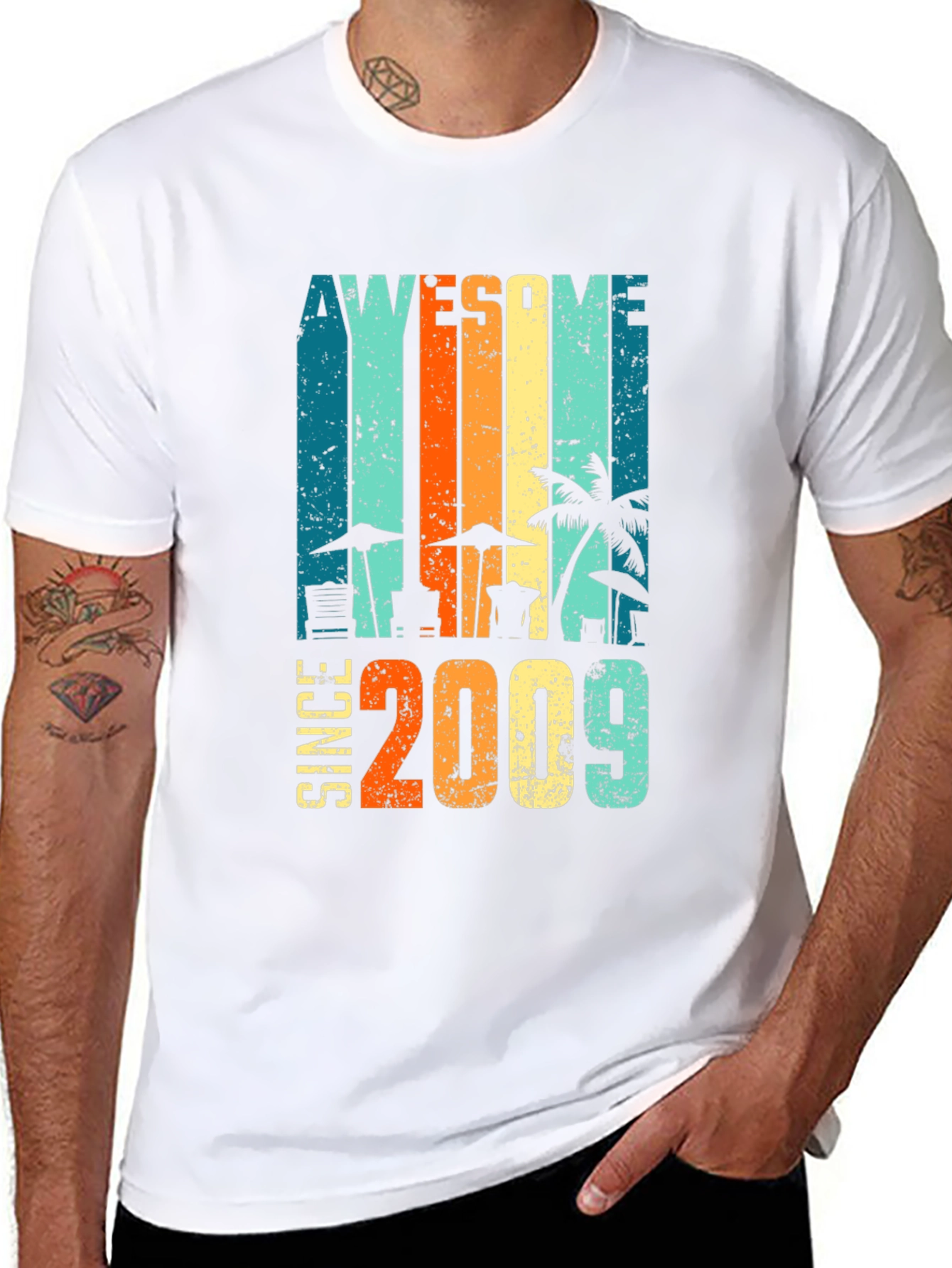 Awesome Since 2009 Graphic T-Shirt