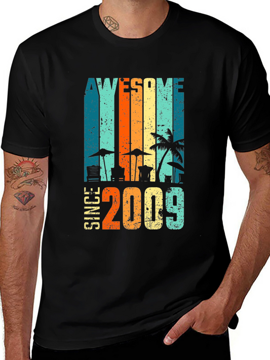 Awesome Since 2009 Graphic T-Shirt