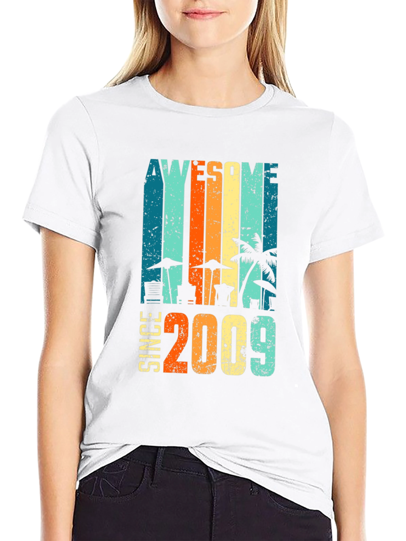 Awesome Since 2009 Graphic T-Shirt