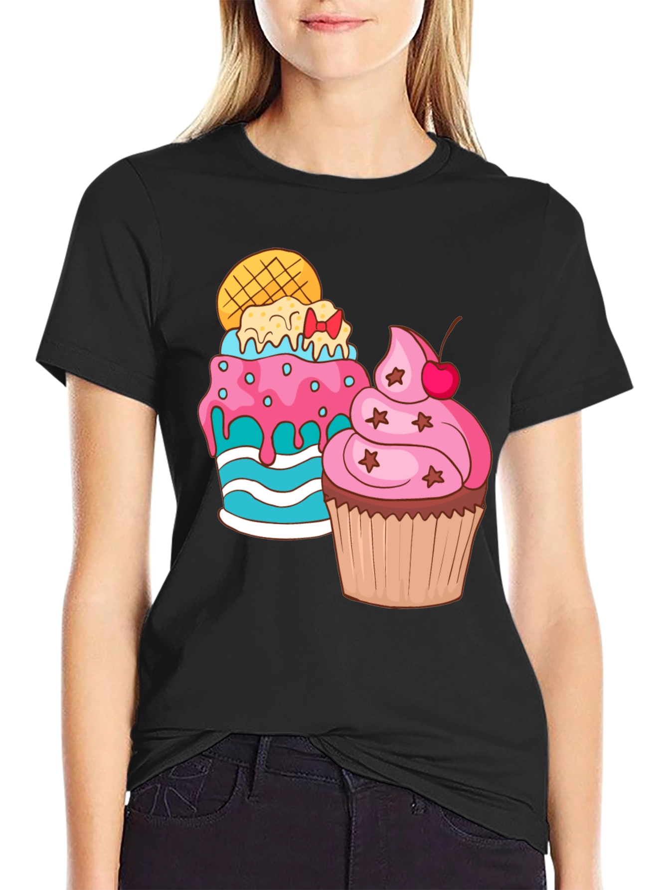 Sweet Treat T-Shirt: Cupcake Graphic Tee